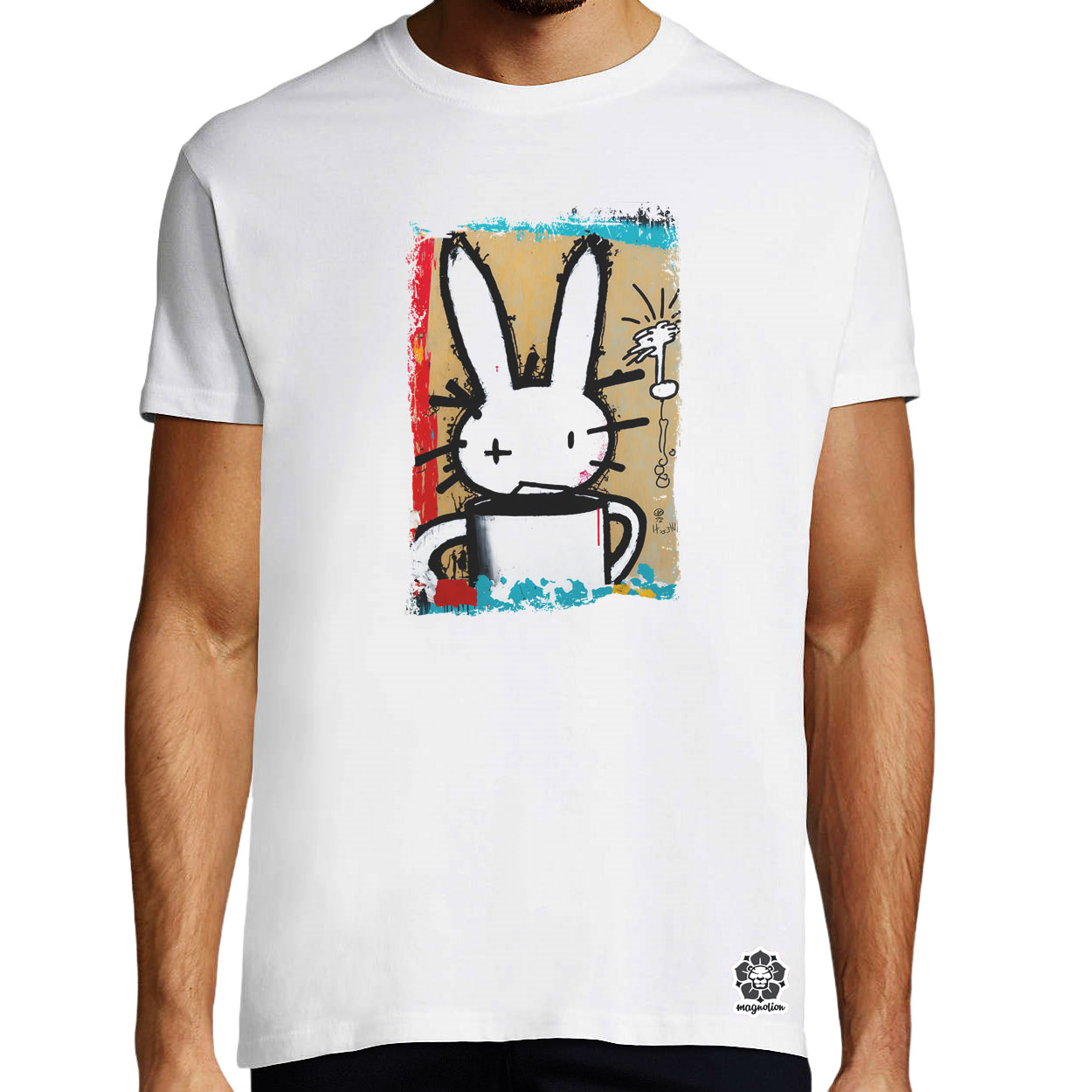 Basquiat digitális művészet v3 egyedi póló 
