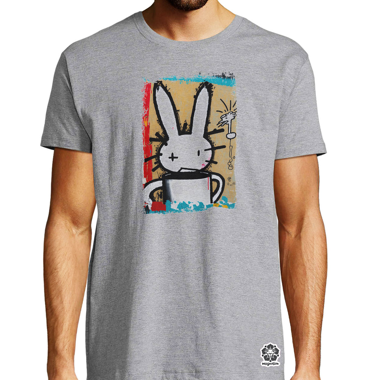 Basquiat digitális művészet v3 egyedi póló 