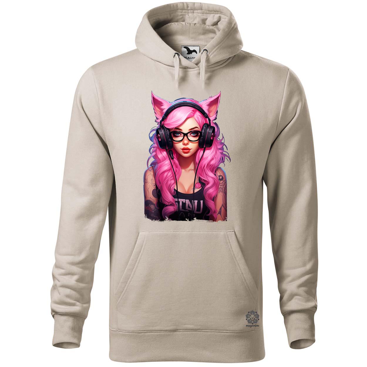 Pink gamer macskalány v7 egyedi  pulóver 