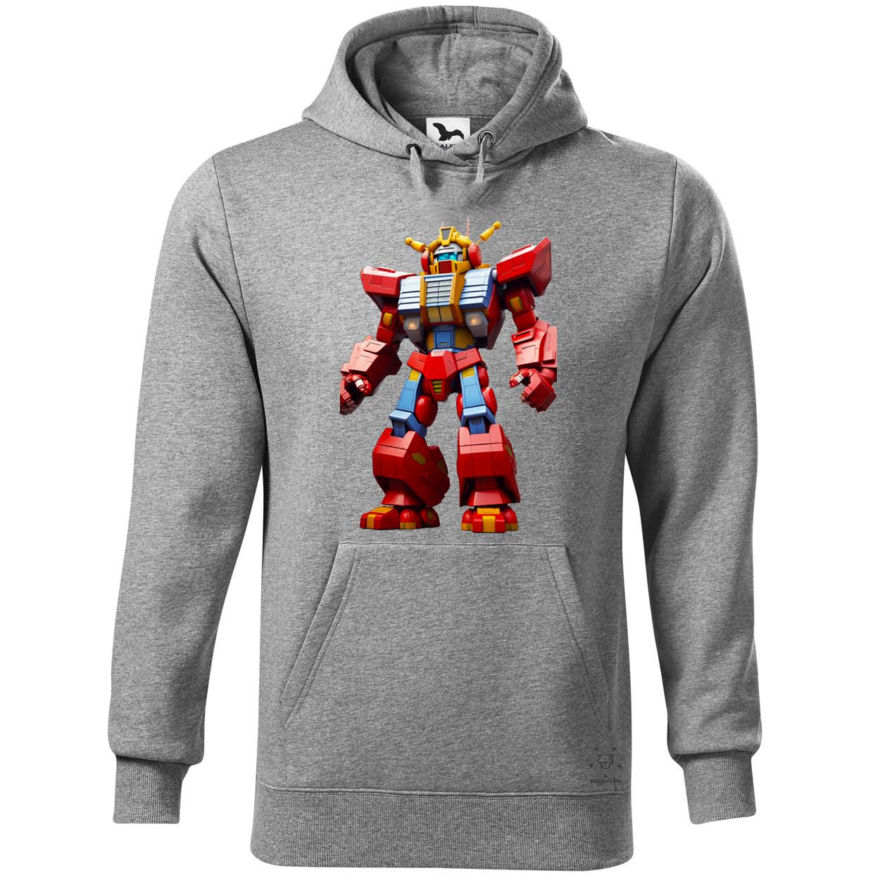 Piros mecha egyedi  pulóver 