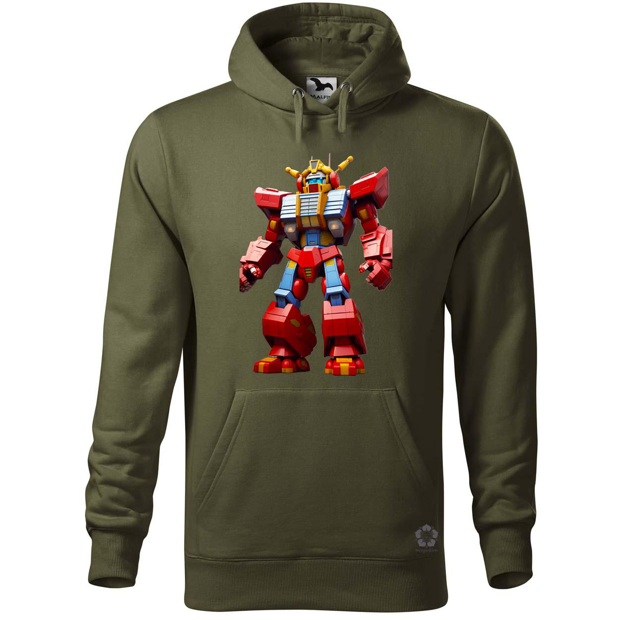 Piros mecha egyedi  pulóver 
