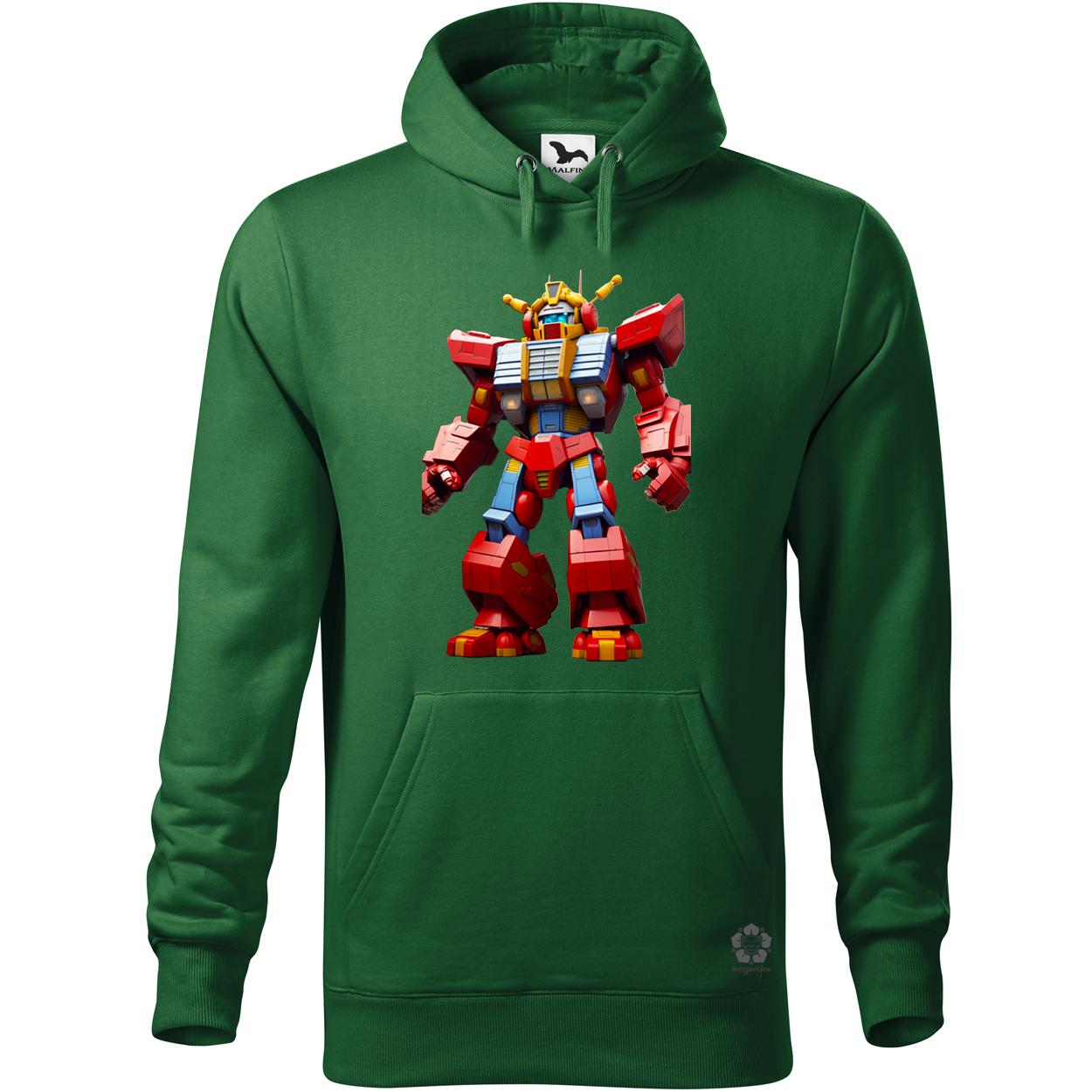 Piros mecha egyedi  pulóver 