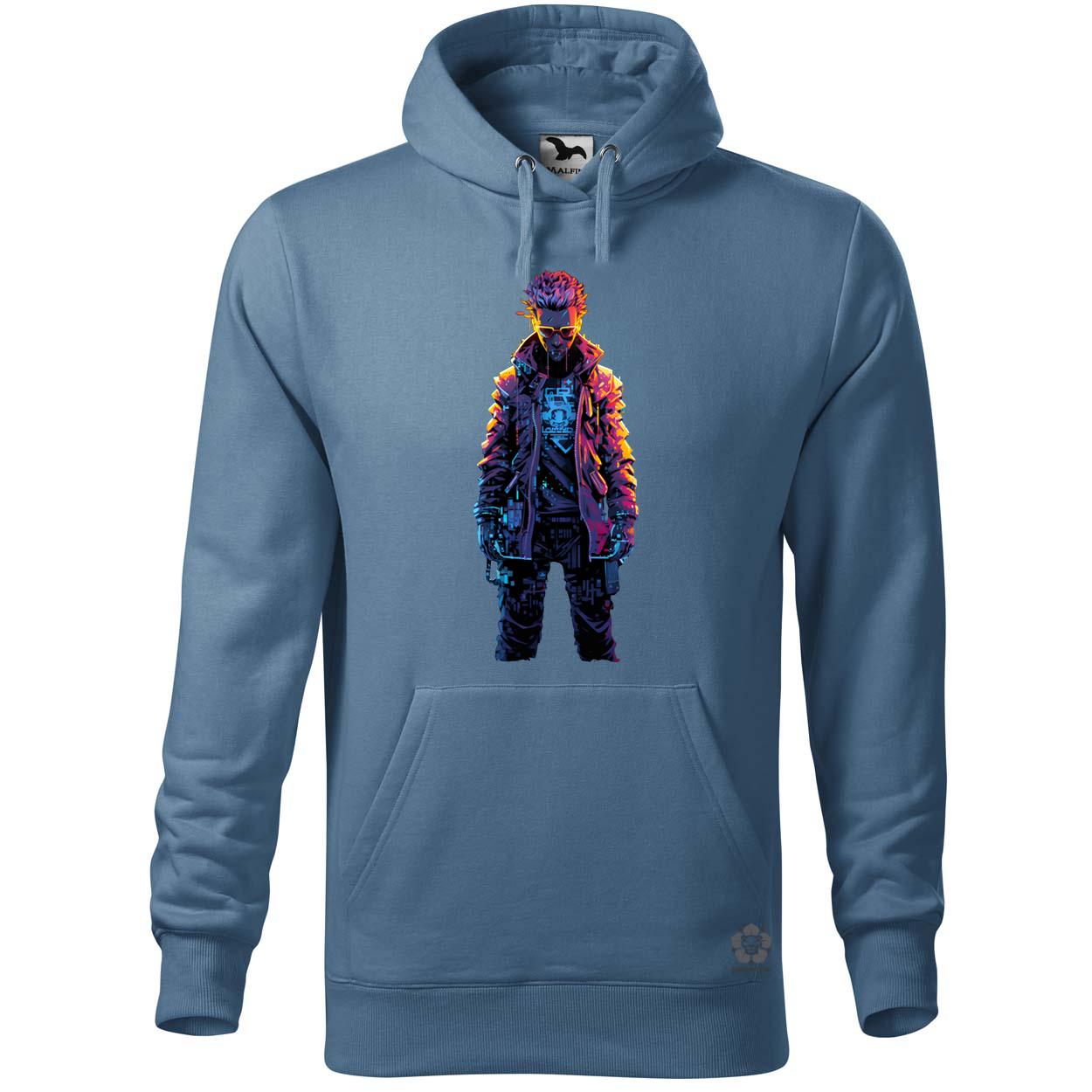 Pixelart cyberpunk hacker v2 egyedi  pulóver 