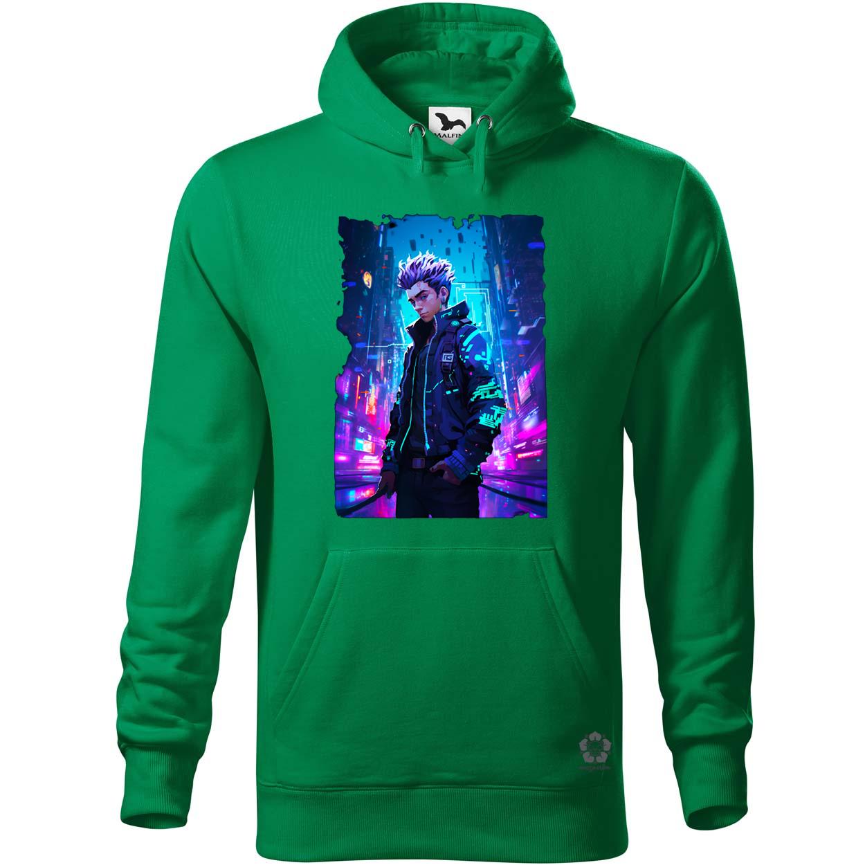 Pixelart cyberpunk hacker v3 egyedi  pulóver 