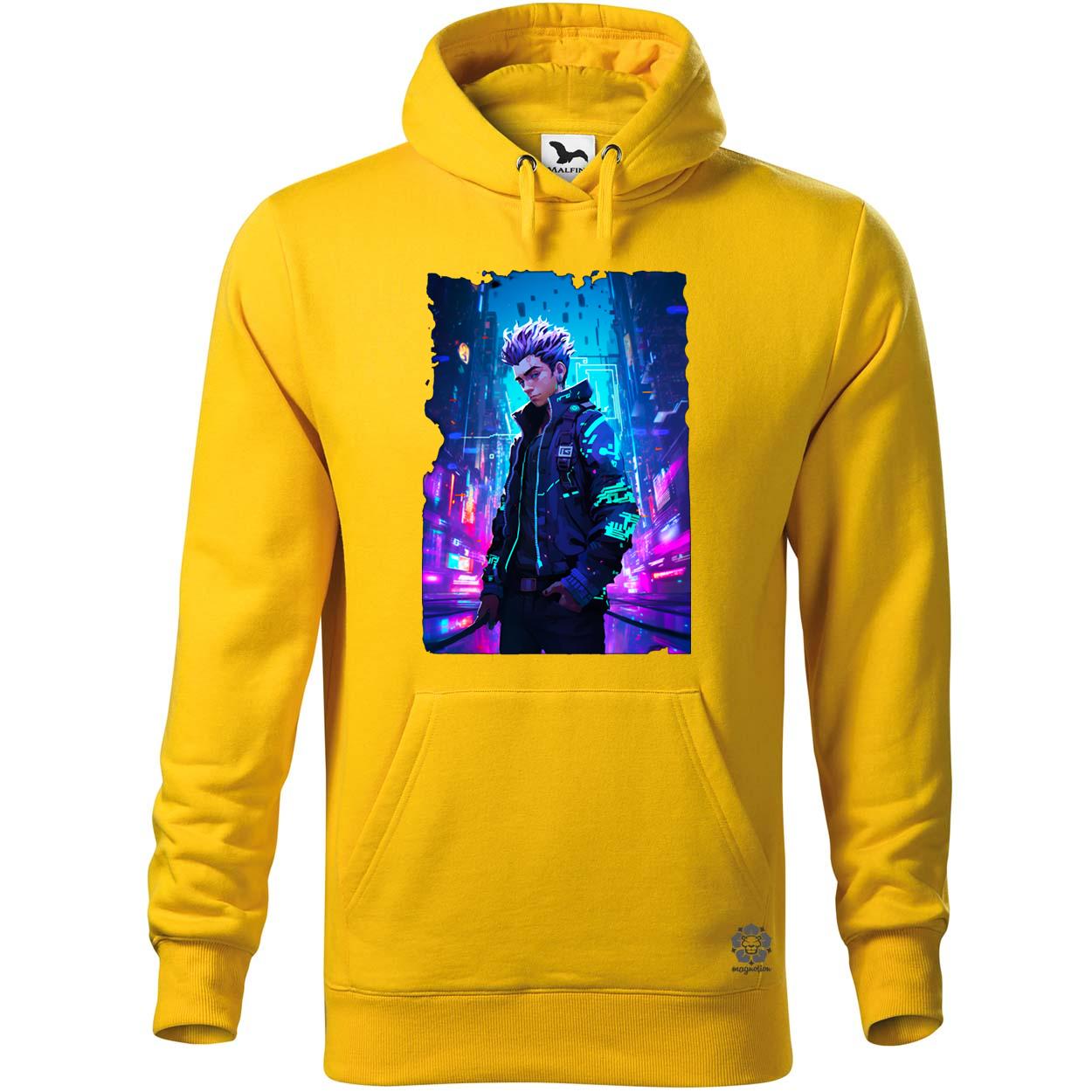 Pixelart cyberpunk hacker v3 egyedi  pulóver 