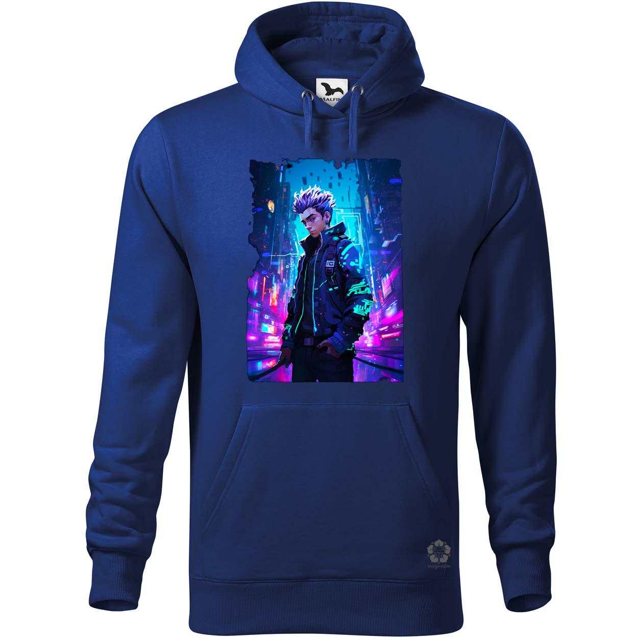 Pixelart cyberpunk hacker v3 egyedi  pulóver 