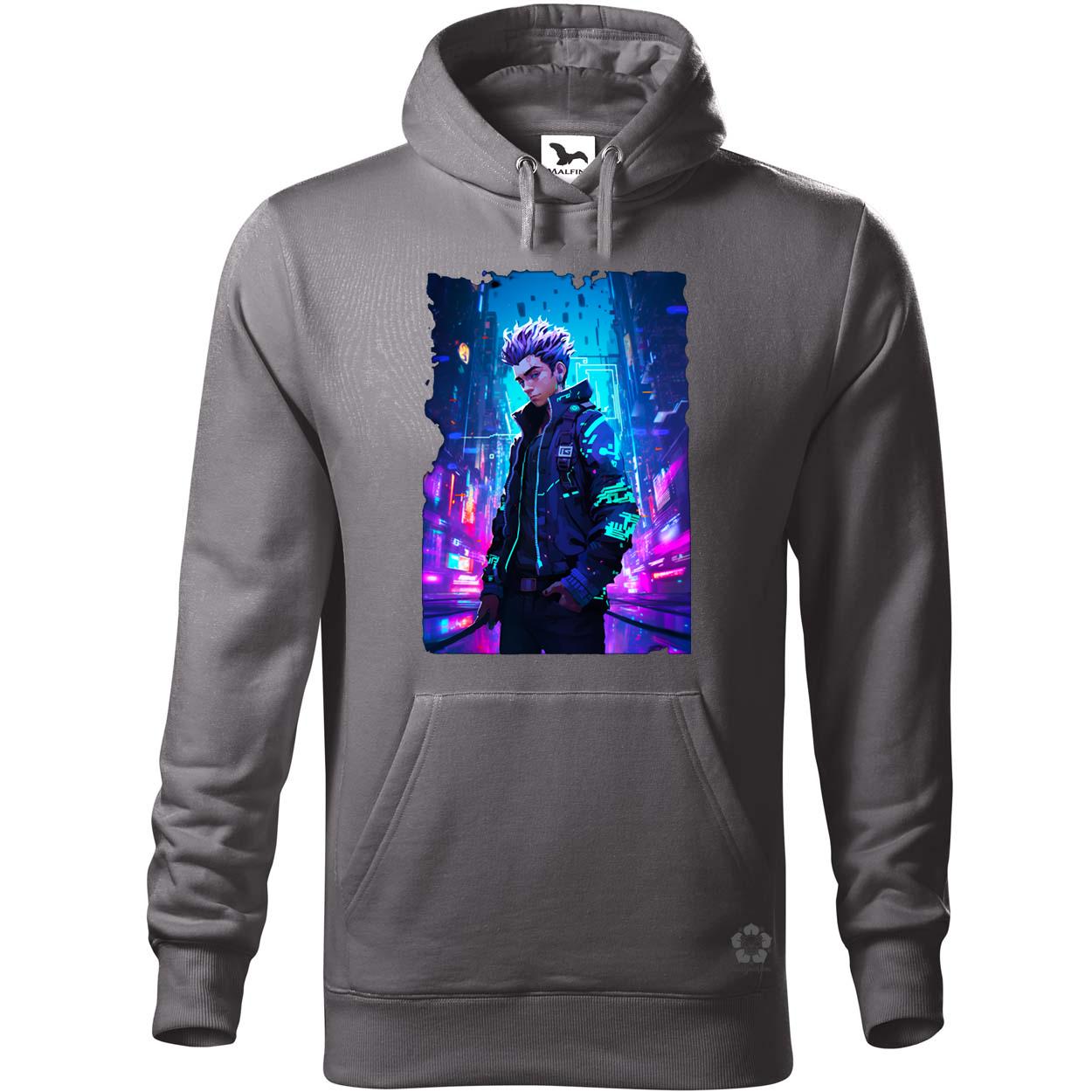 Pixelart cyberpunk hacker v3 egyedi  pulóver 