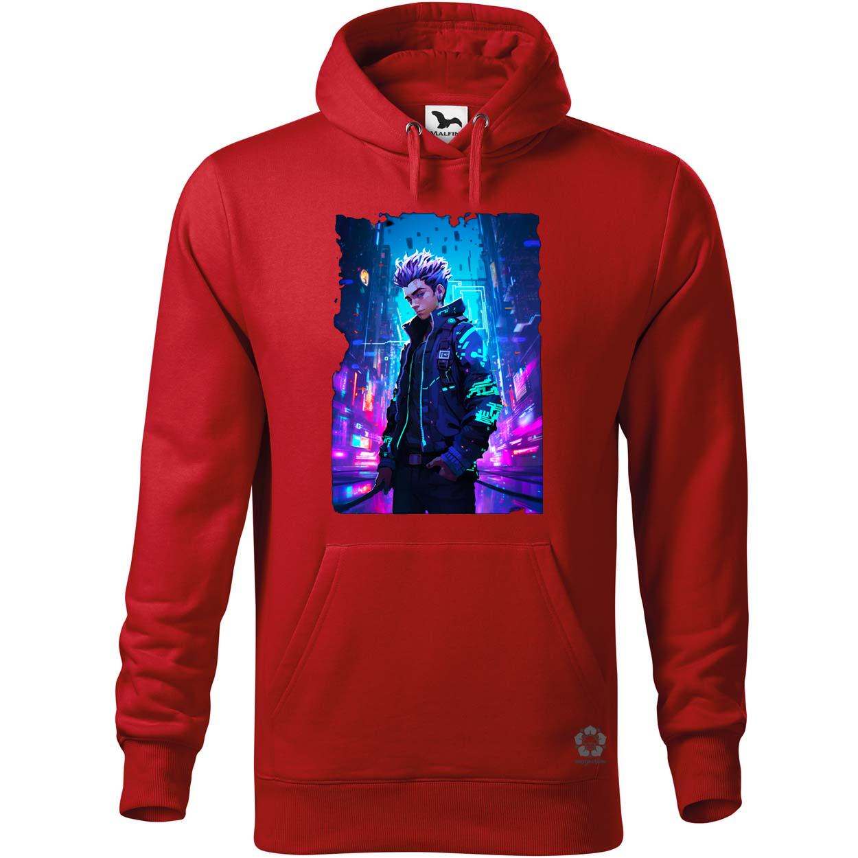 Pixelart cyberpunk hacker v3 egyedi  pulóver 