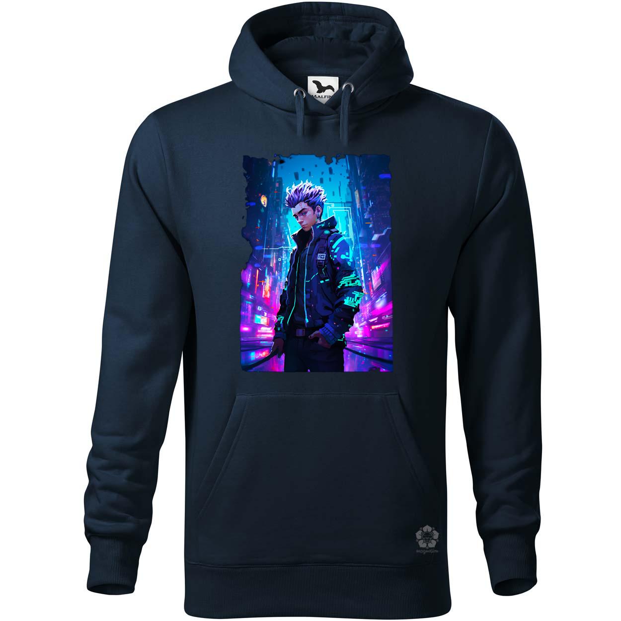 Pixelart cyberpunk hacker v3 egyedi  pulóver 