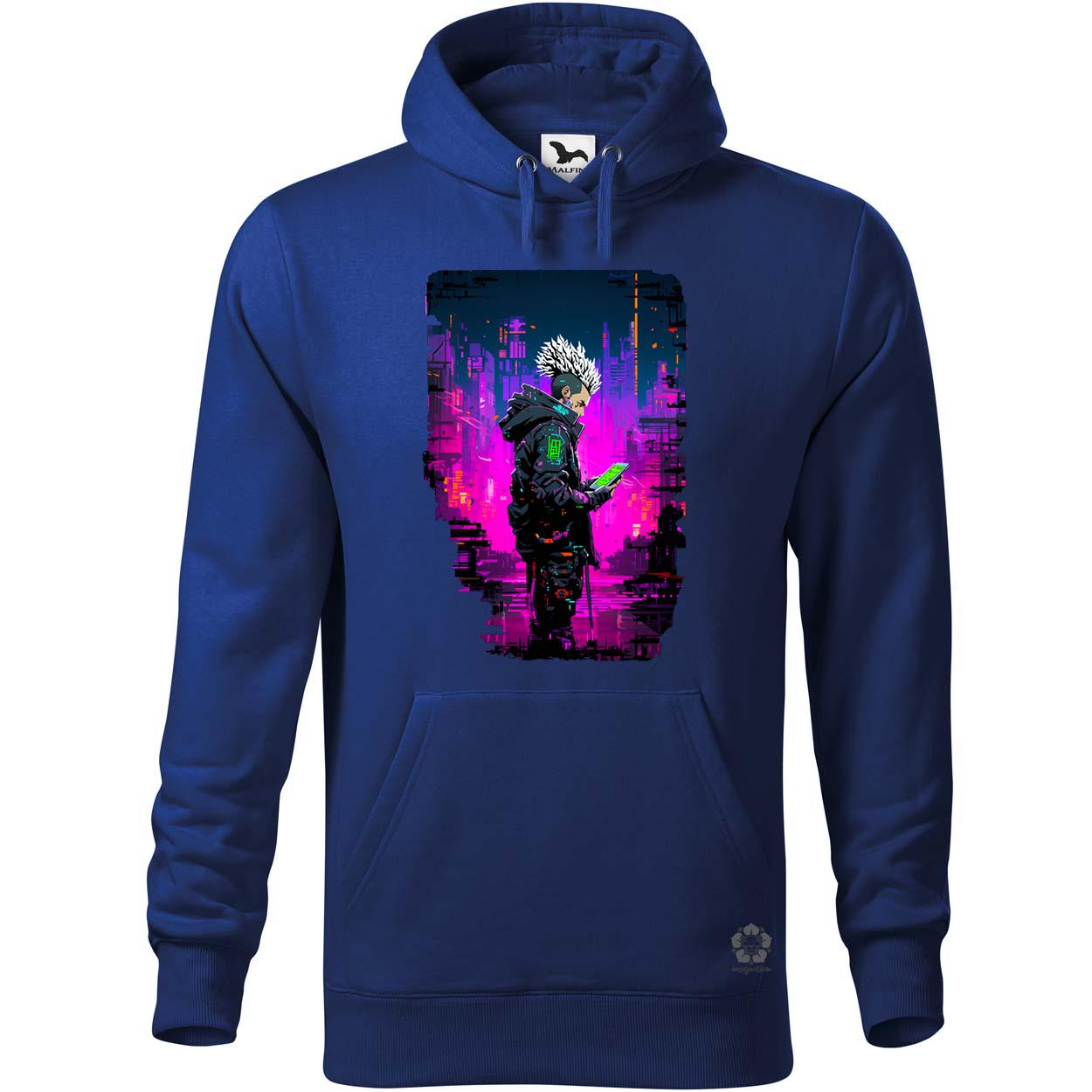 Pixelart cyberpunk hacker v4 egyedi  pulóver 