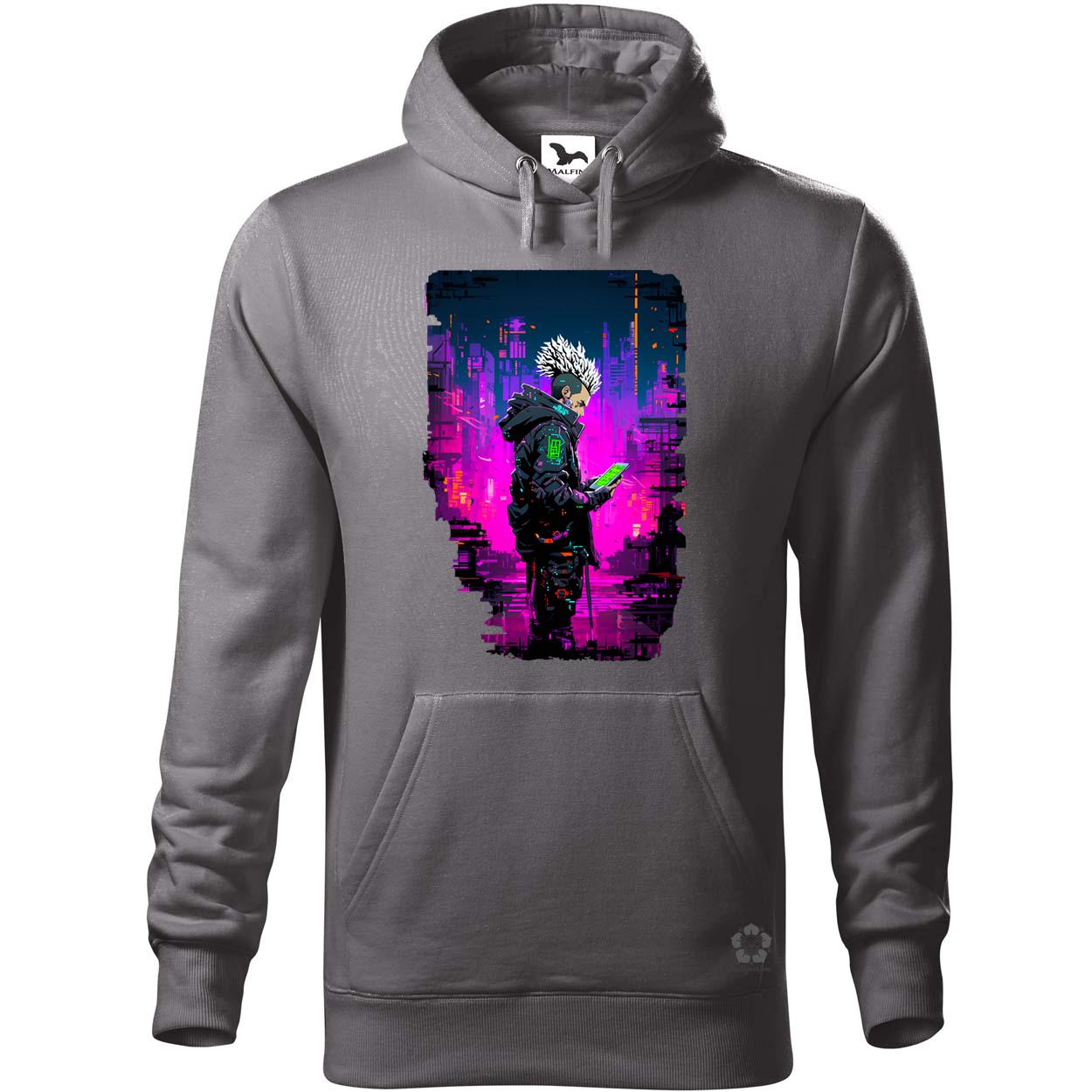 Pixelart cyberpunk hacker v4 egyedi  pulóver 