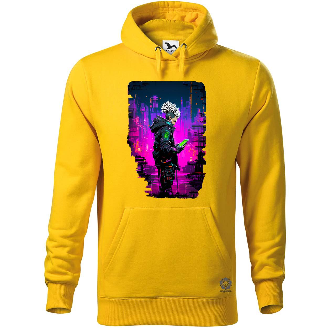 Pixelart cyberpunk hacker v4 egyedi  pulóver 