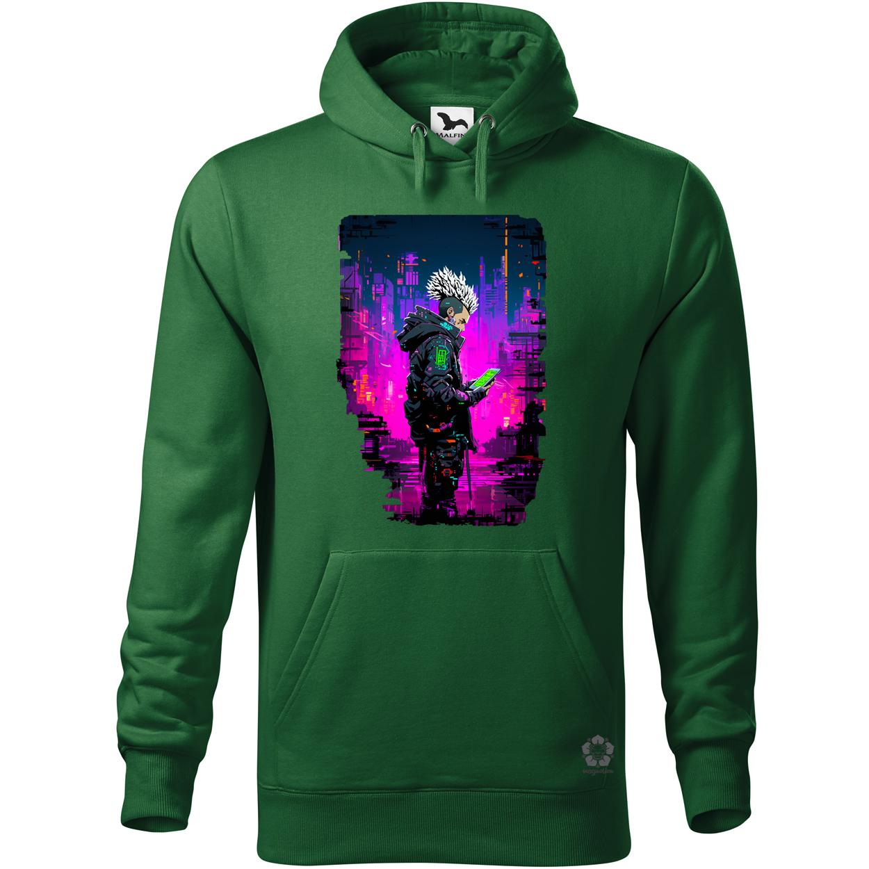 Pixelart cyberpunk hacker v4 egyedi  pulóver 