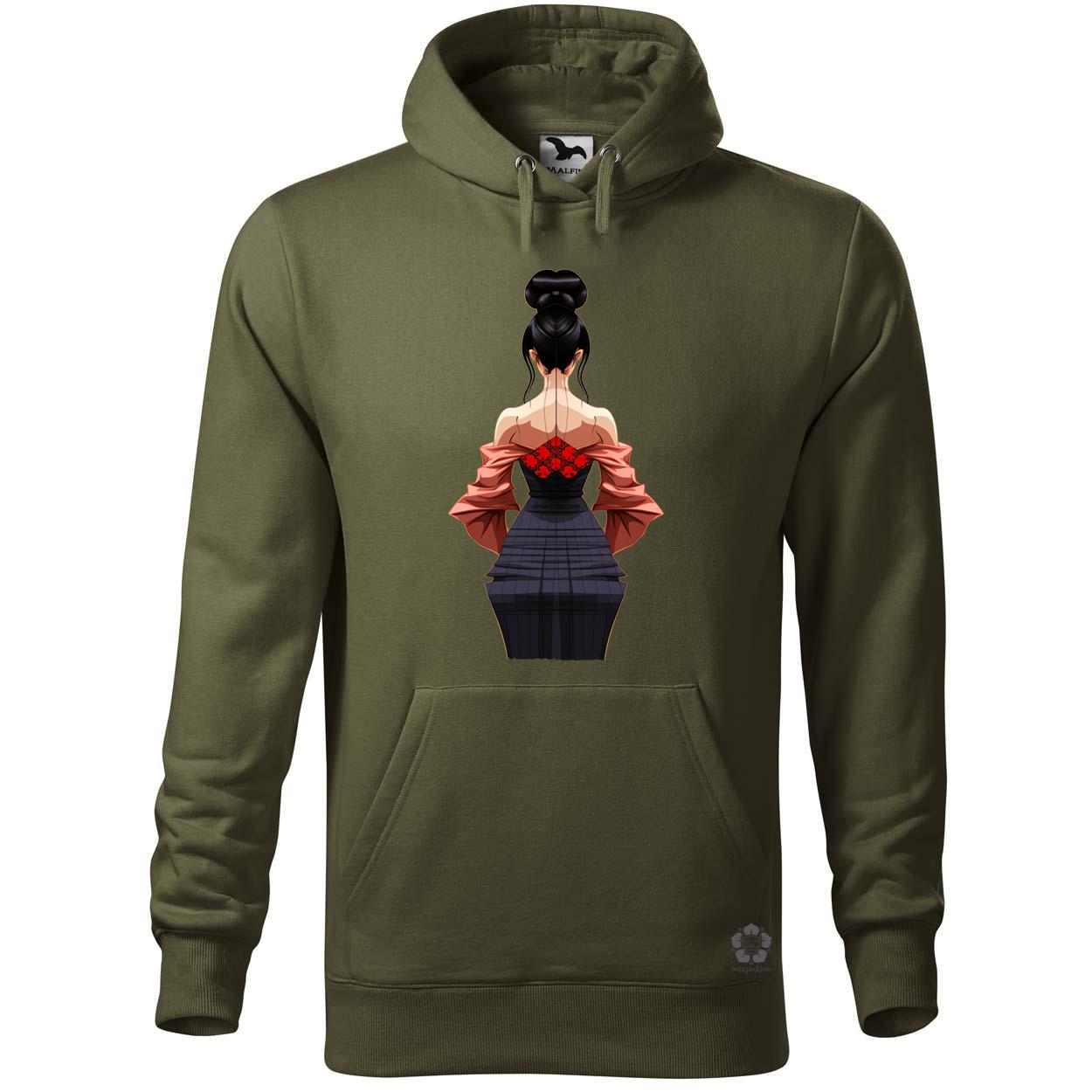 Pixelart Gésa hátulról v4 egyedi  pulóver 