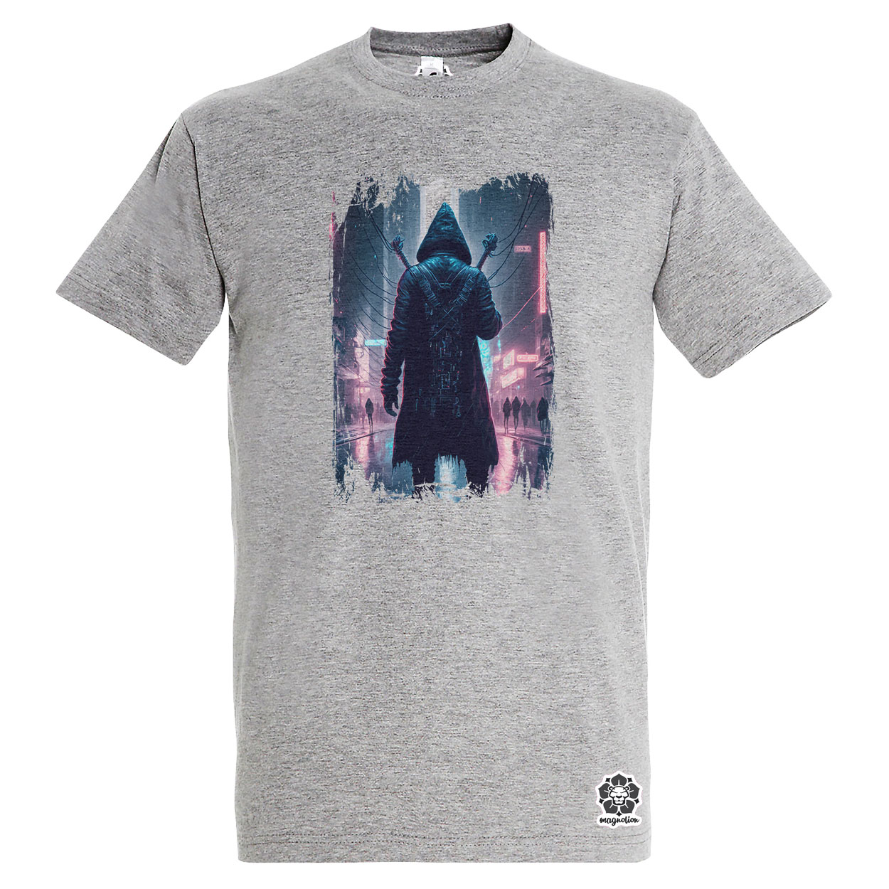 Cyberpunk gitáros v1 egyedi póló 
