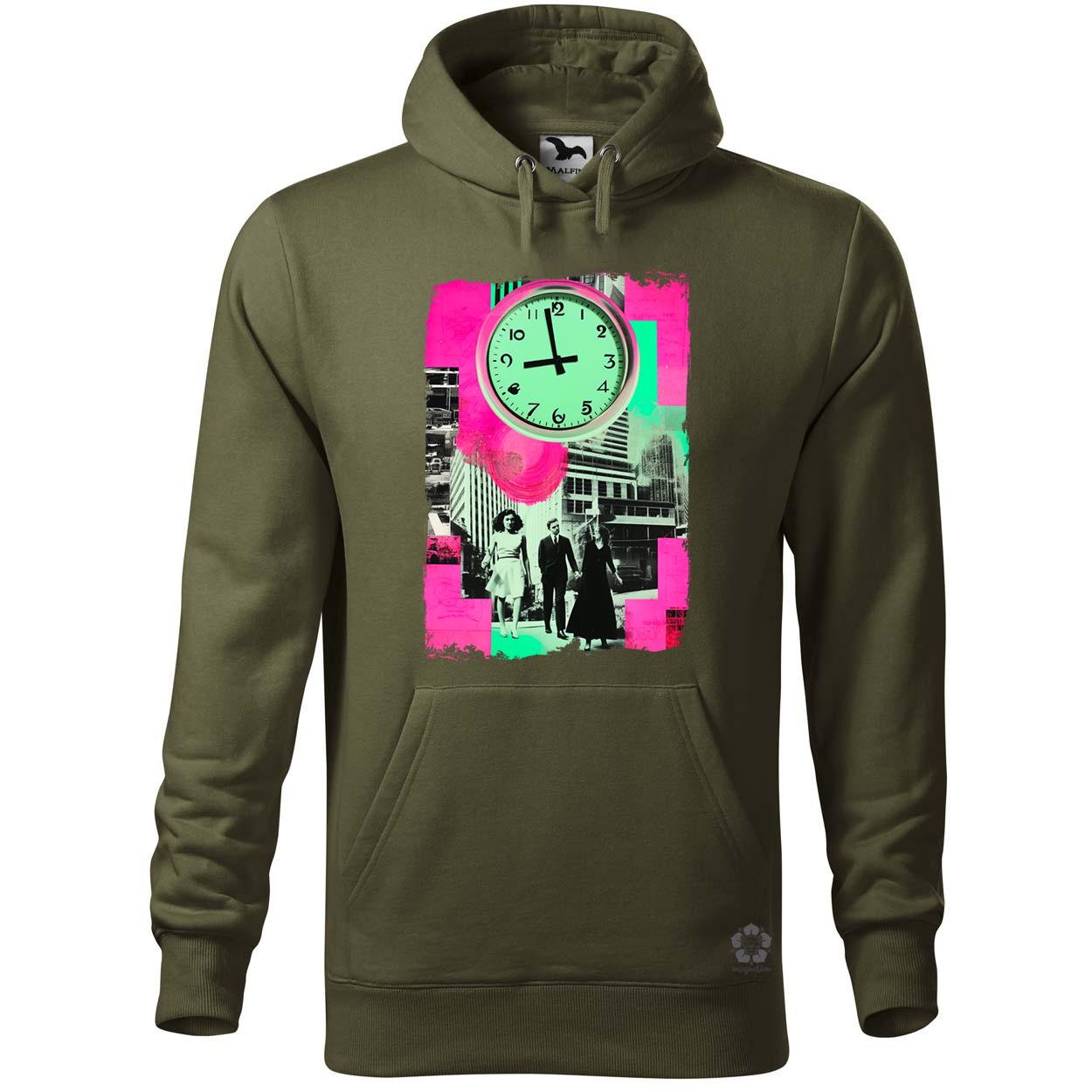 Pop art idő kollázs v1 egyedi  pulóver 