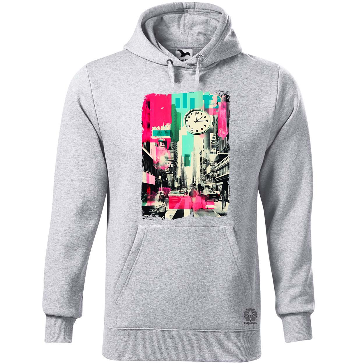 Pop art idő kollázs v4 egyedi  pulóver 