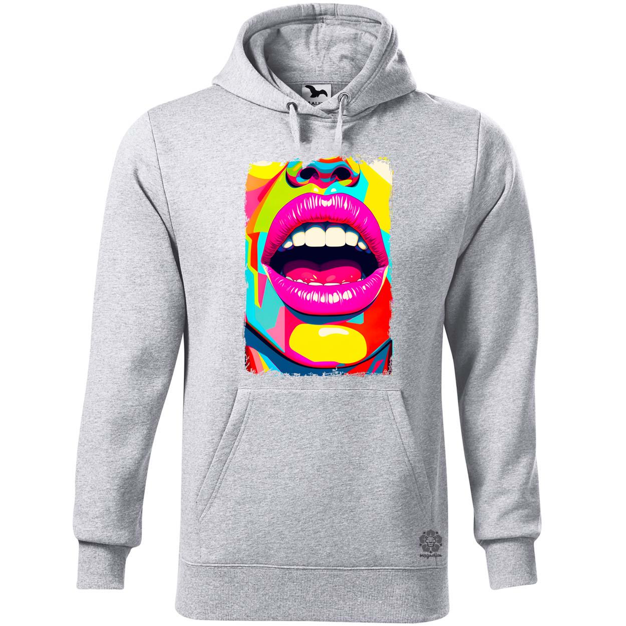 Pop art száj v2 egyedi  pulóver 