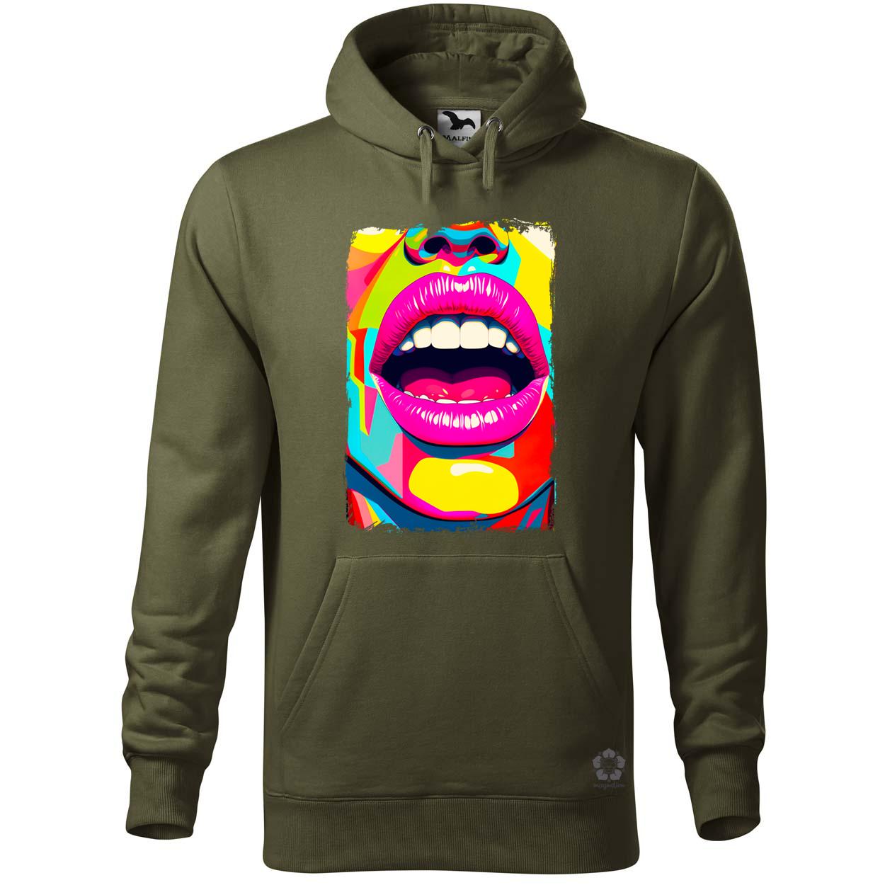 Pop art száj v2 egyedi  pulóver 