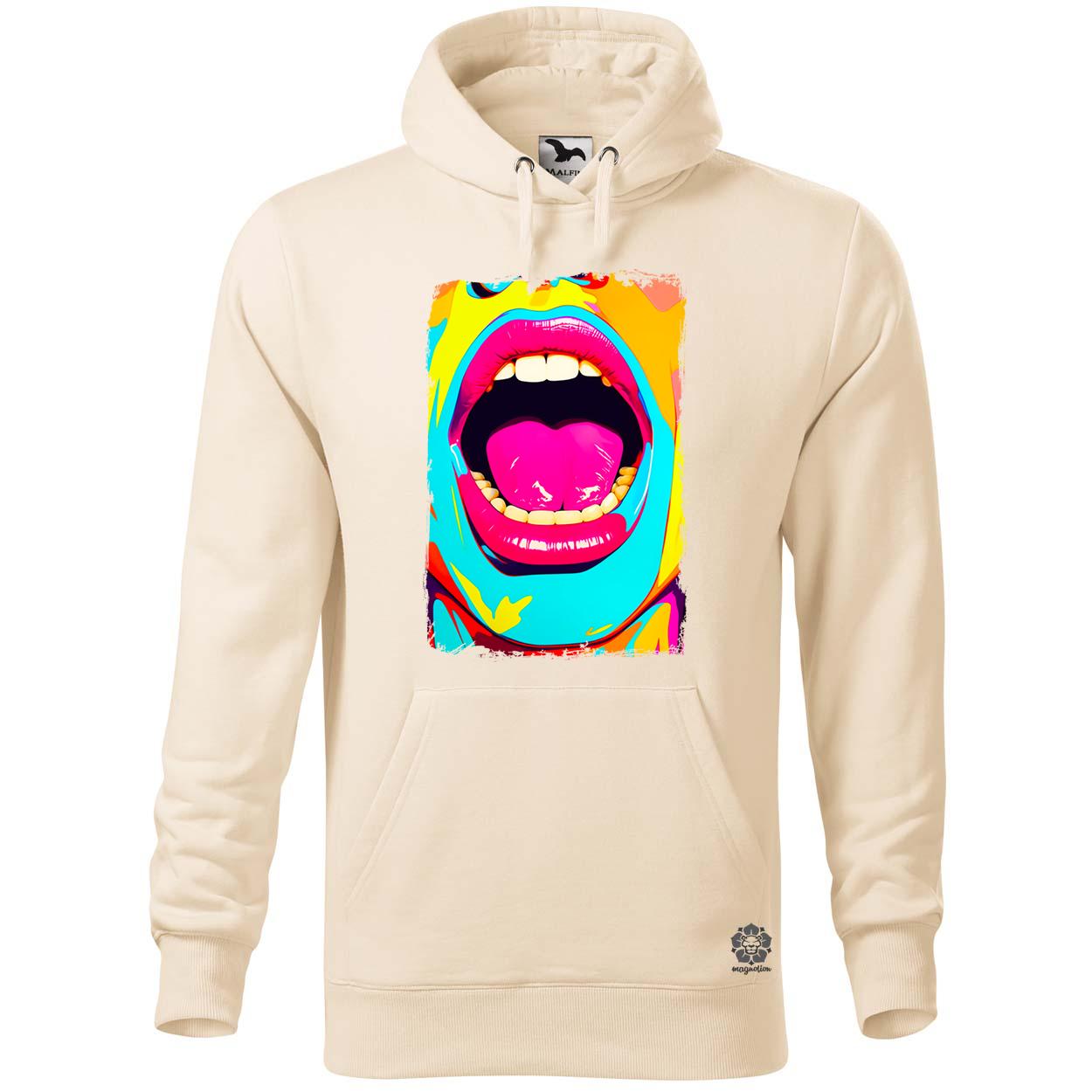 Pop art száj v3 egyedi  pulóver 