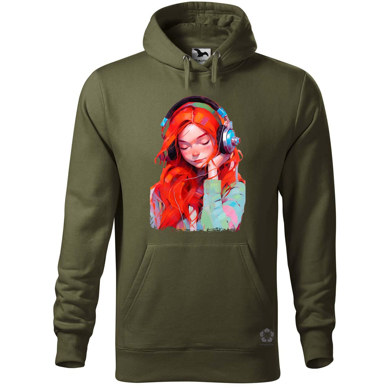 Pop art vörös lány v1 egyedi  pulóver 