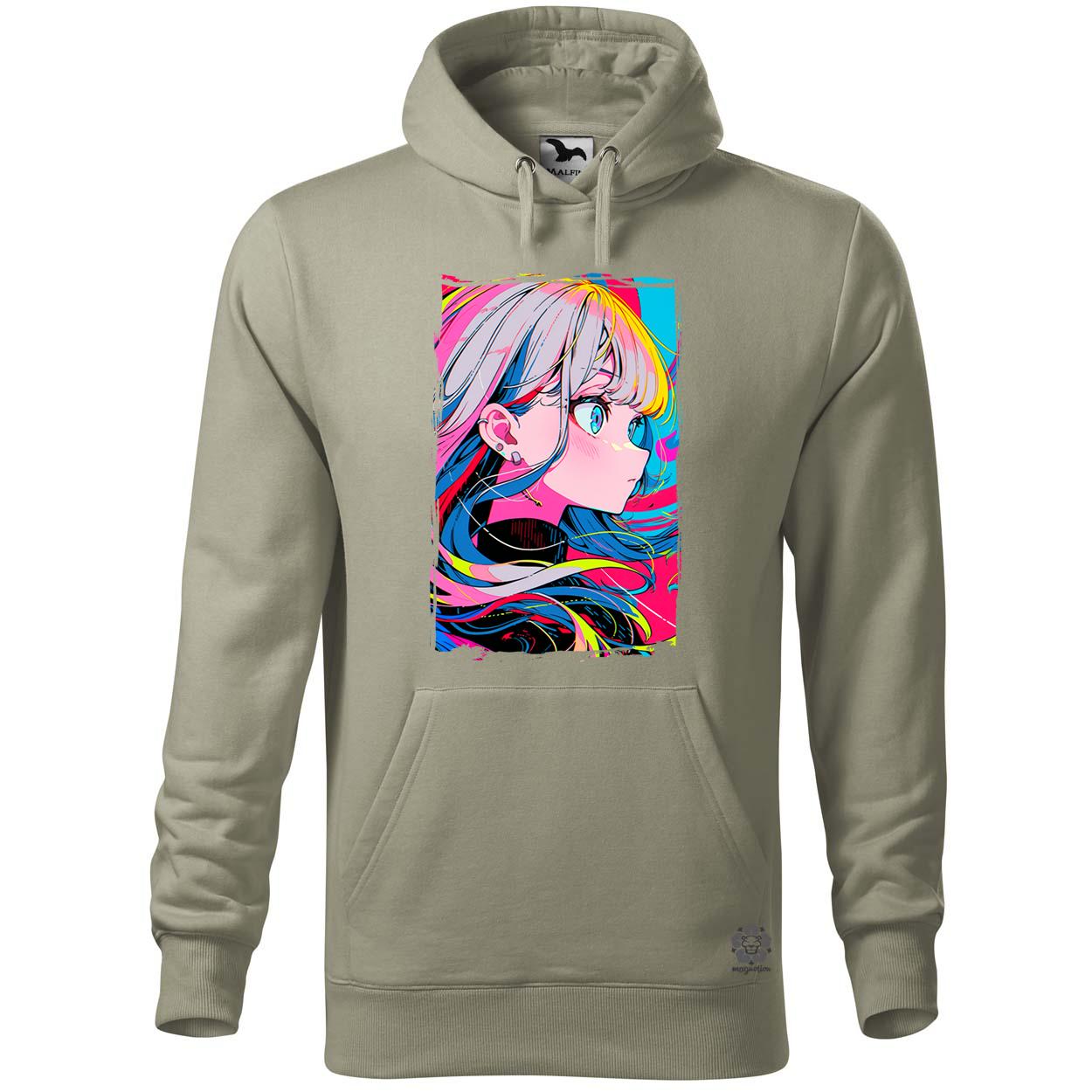 Pszichedelikus anime lány v1 egyedi  pulóver 