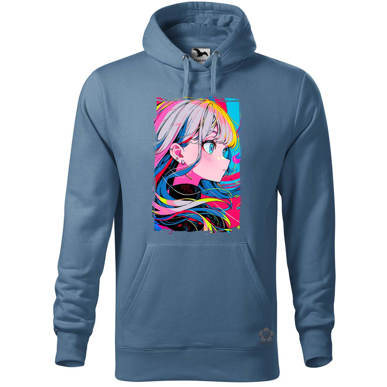 Pszichedelikus anime lány v1 egyedi  pulóver 