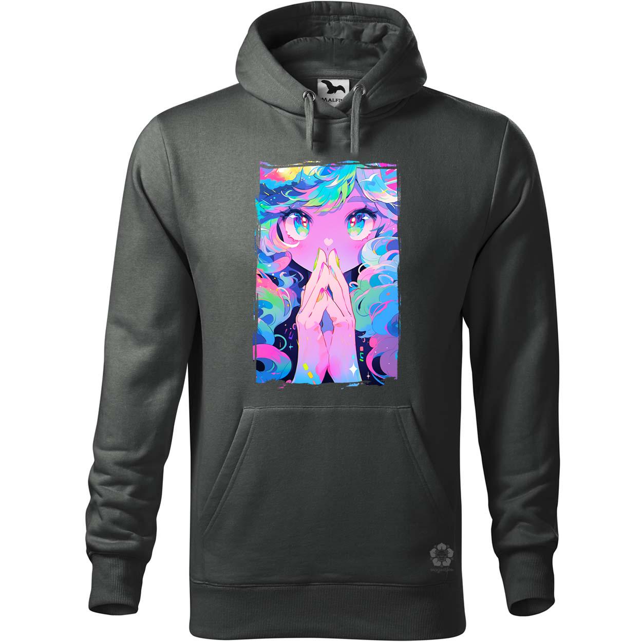 Pszichedelikus anime lány v2 egyedi  pulóver 