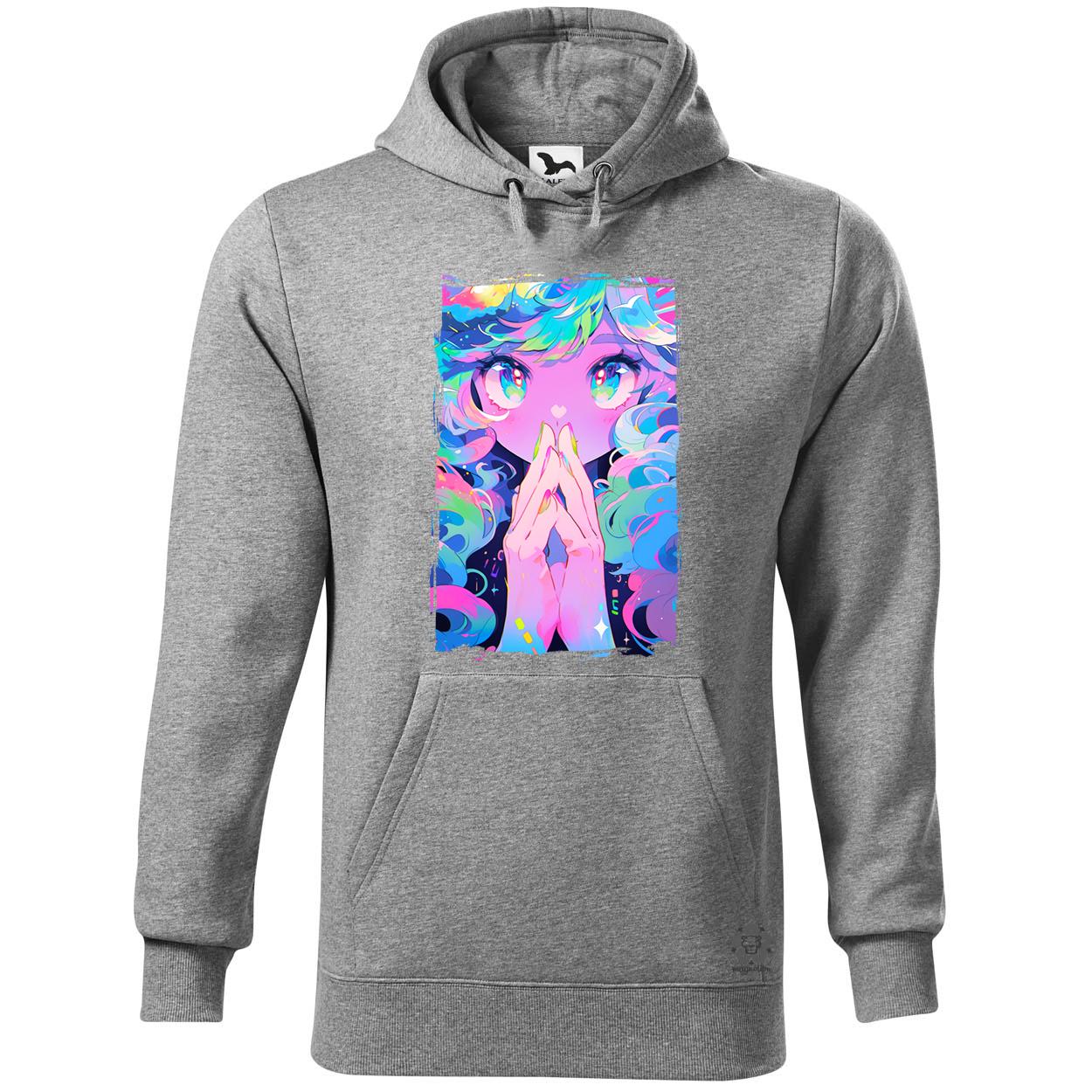Pszichedelikus anime lány v2 egyedi  pulóver 
