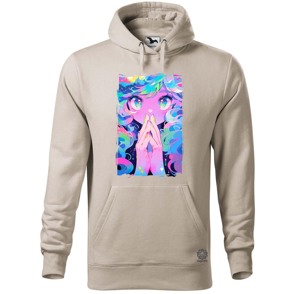 Pszichedelikus anime lány v2 egyedi  pulóver 