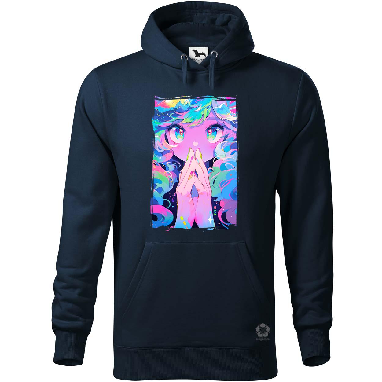 Pszichedelikus anime lány v2 egyedi  pulóver 