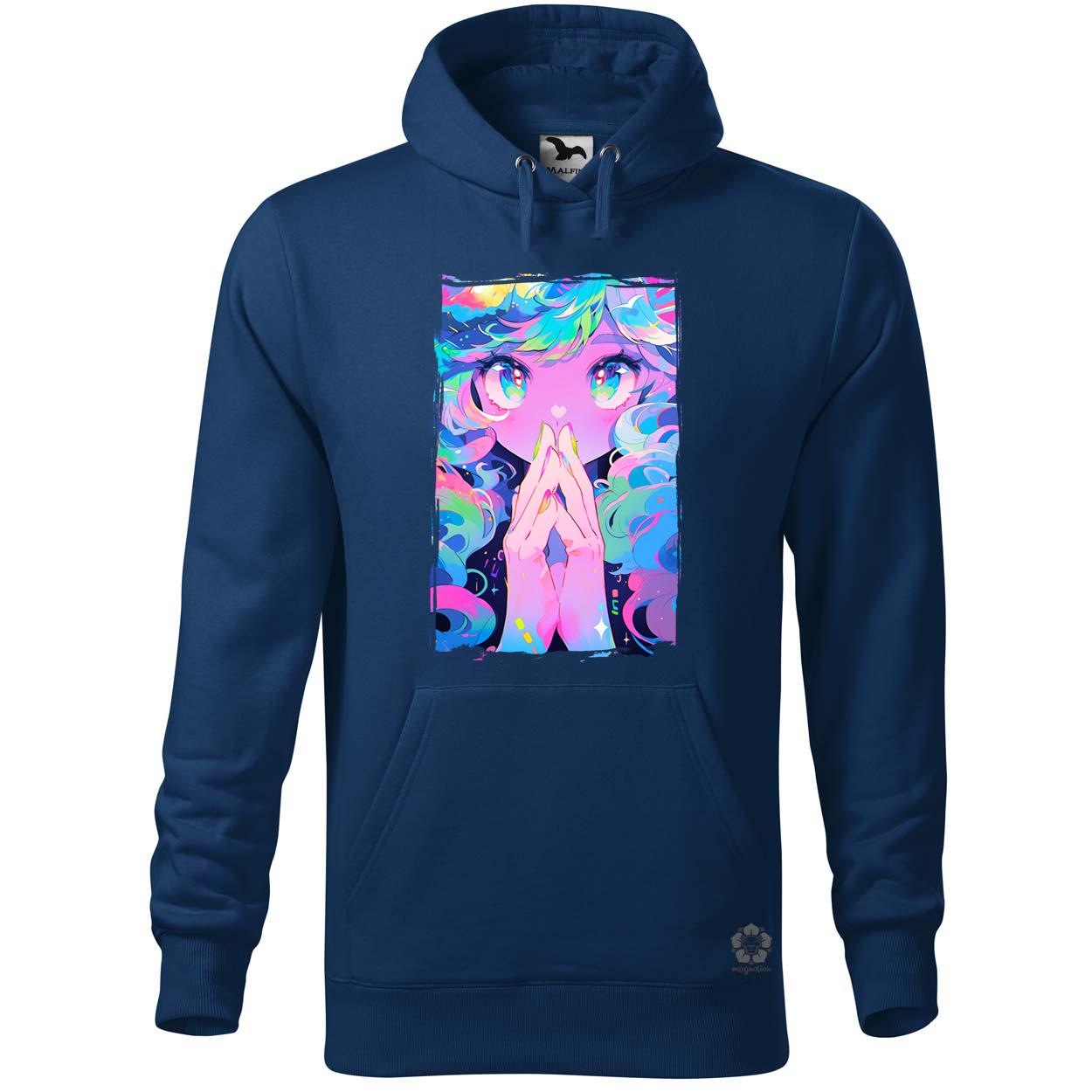 Pszichedelikus anime lány v2 egyedi  pulóver 