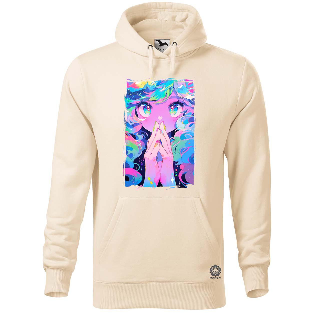 Pszichedelikus anime lány v2 egyedi  pulóver 