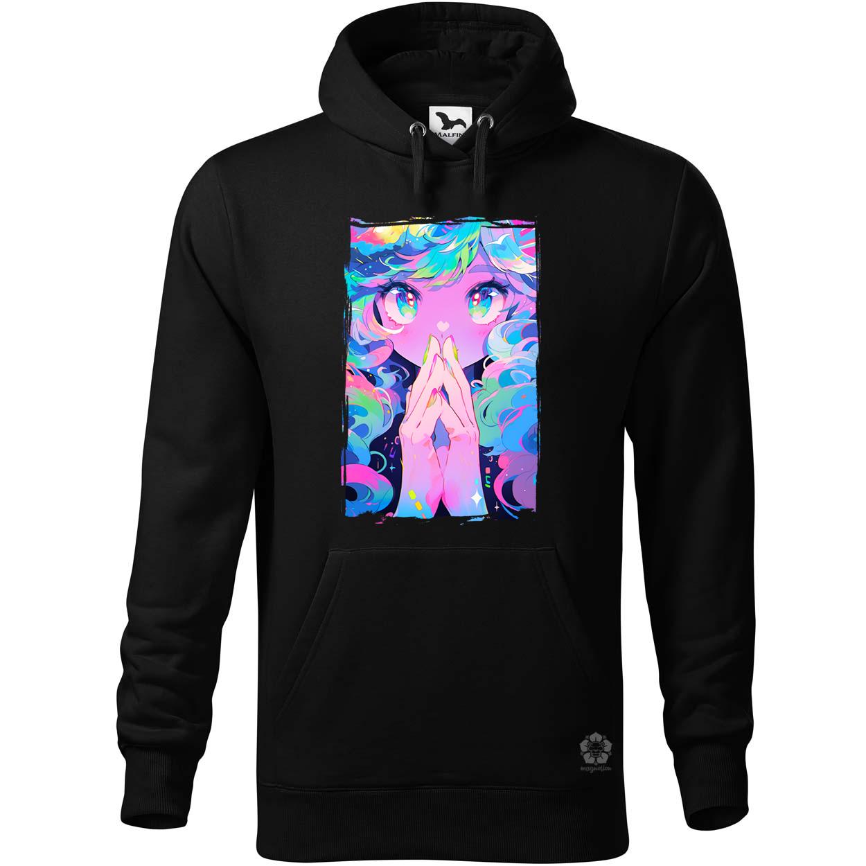 Pszichedelikus anime lány v2 egyedi  pulóver 