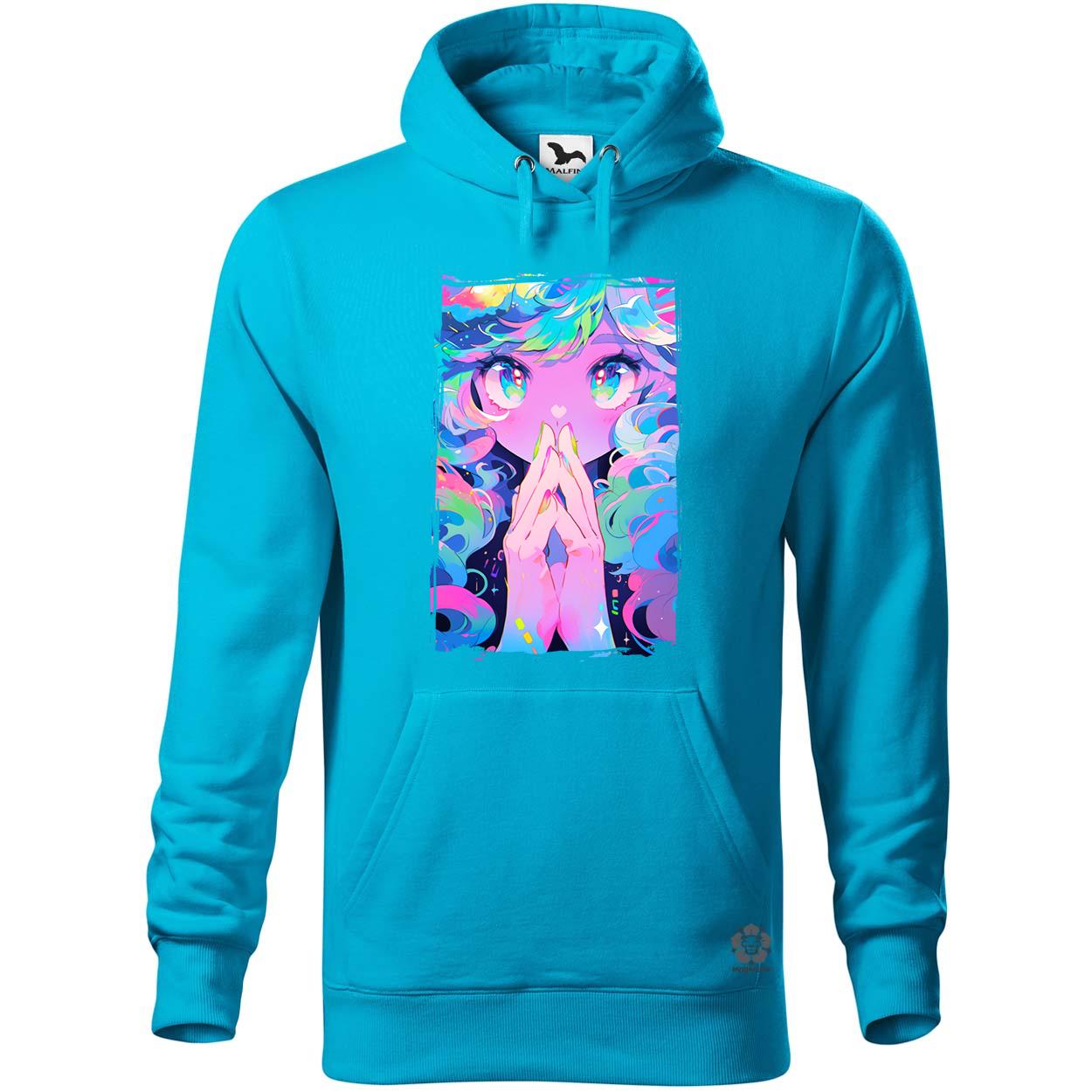 Pszichedelikus anime lány v2 egyedi  pulóver 