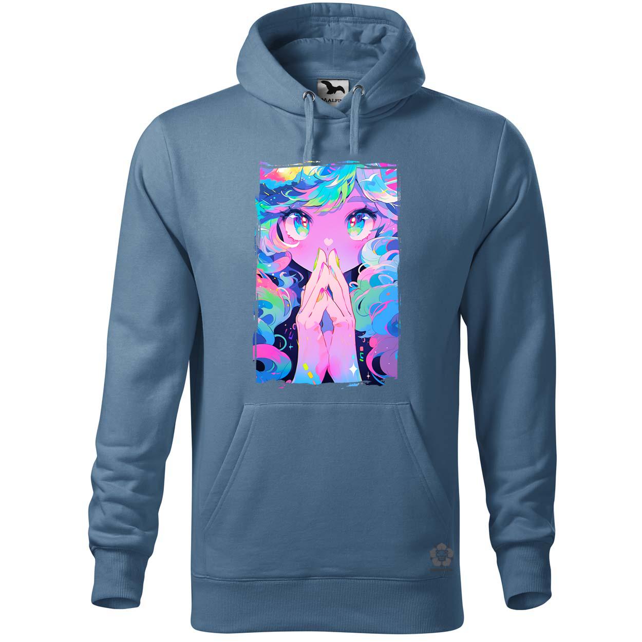 Pszichedelikus anime lány v2 egyedi  pulóver 