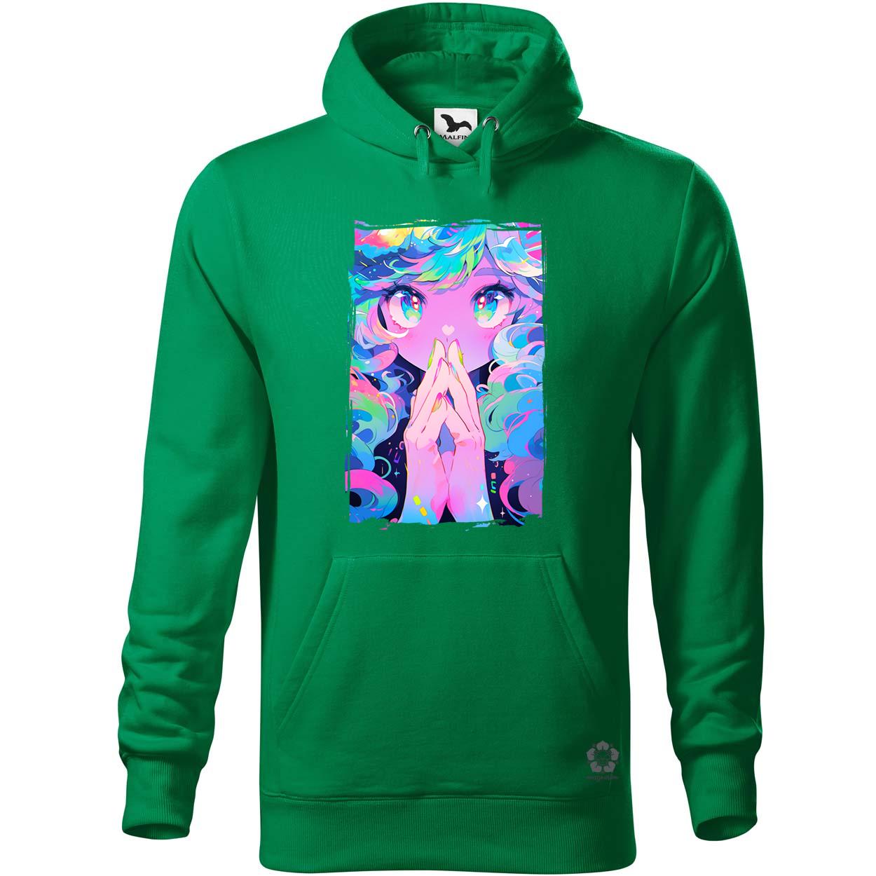 Pszichedelikus anime lány v2 egyedi  pulóver 
