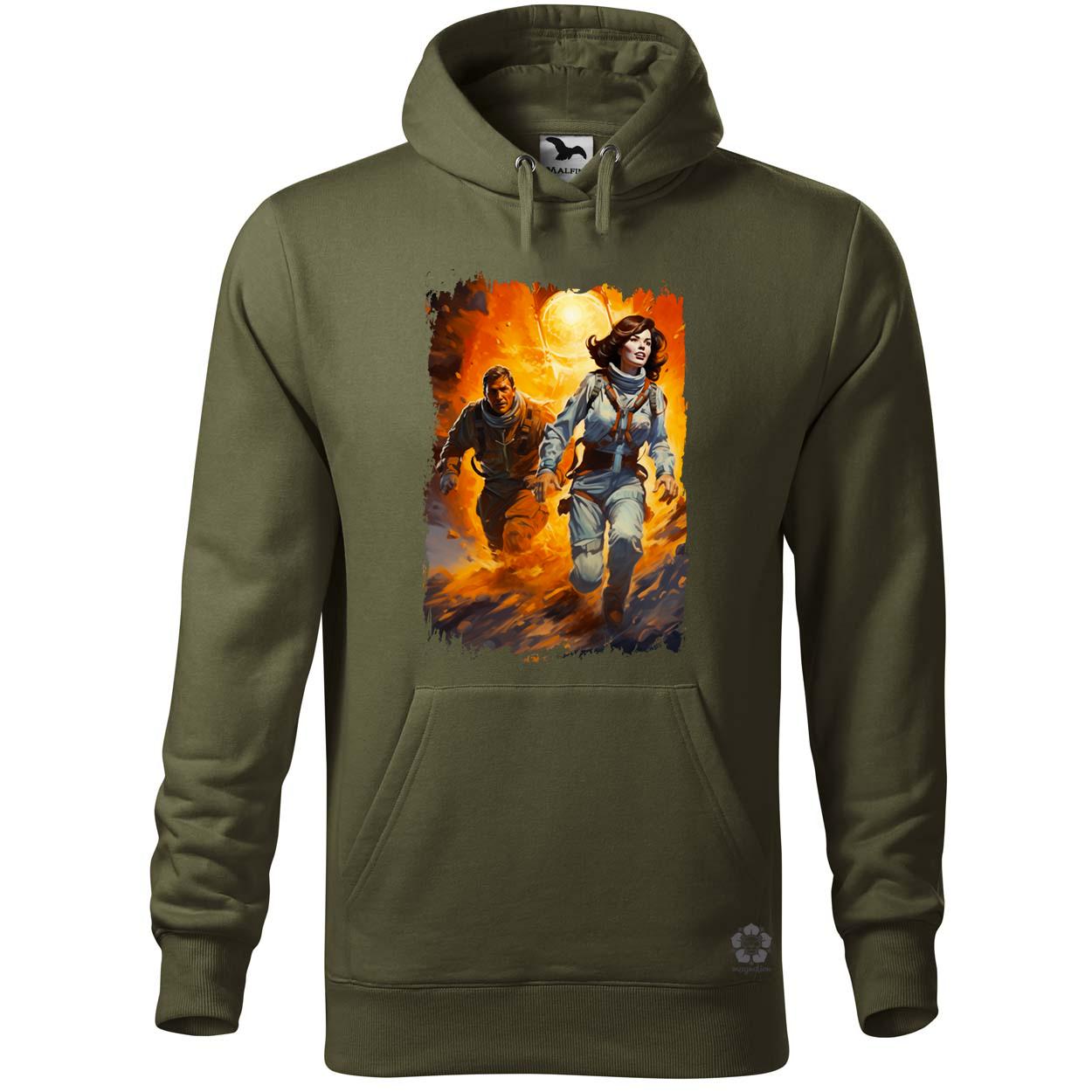 Retró sci-fi v17 egyedi  pulóver 