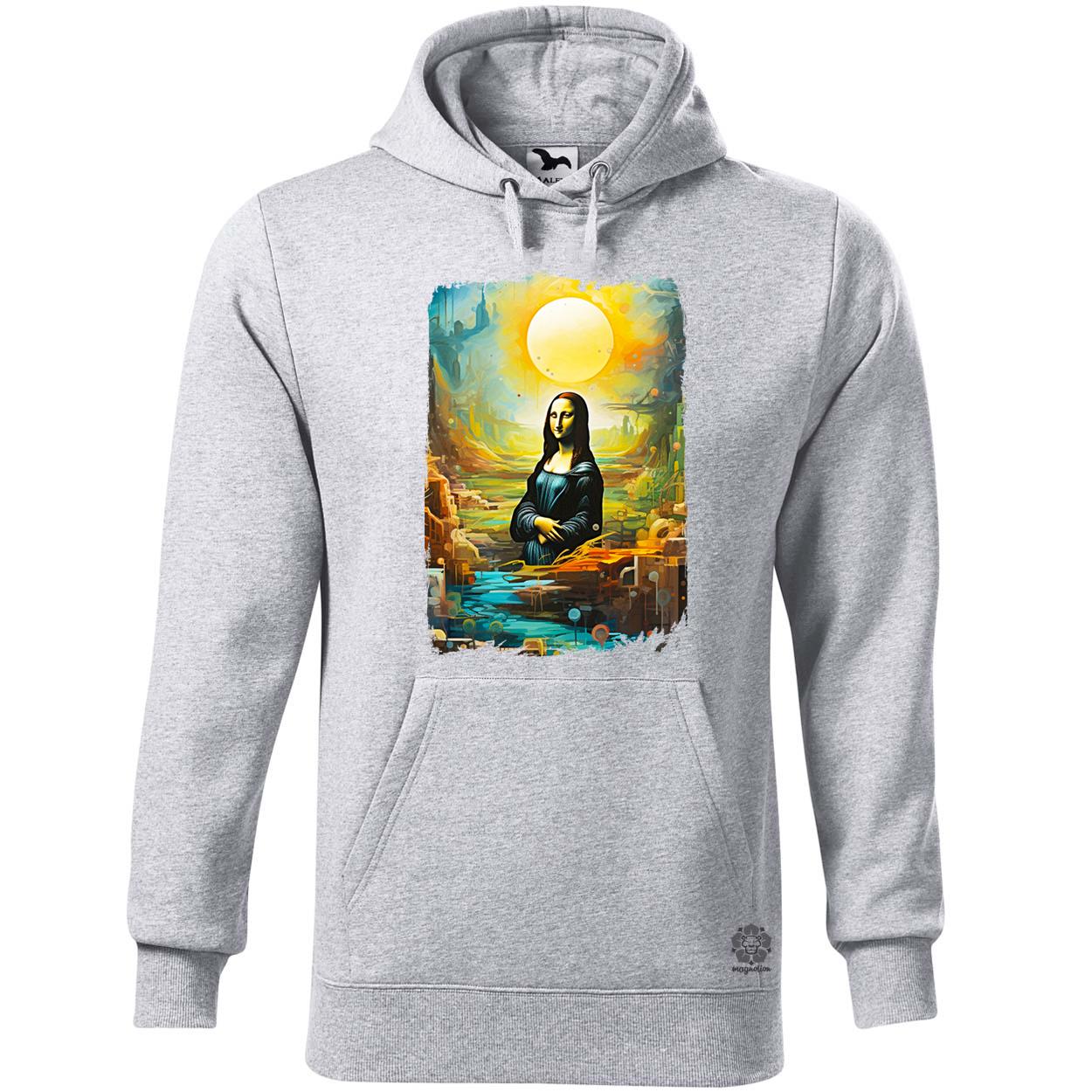 Szürreális Mona Lisa v2 egyedi  pulóver 