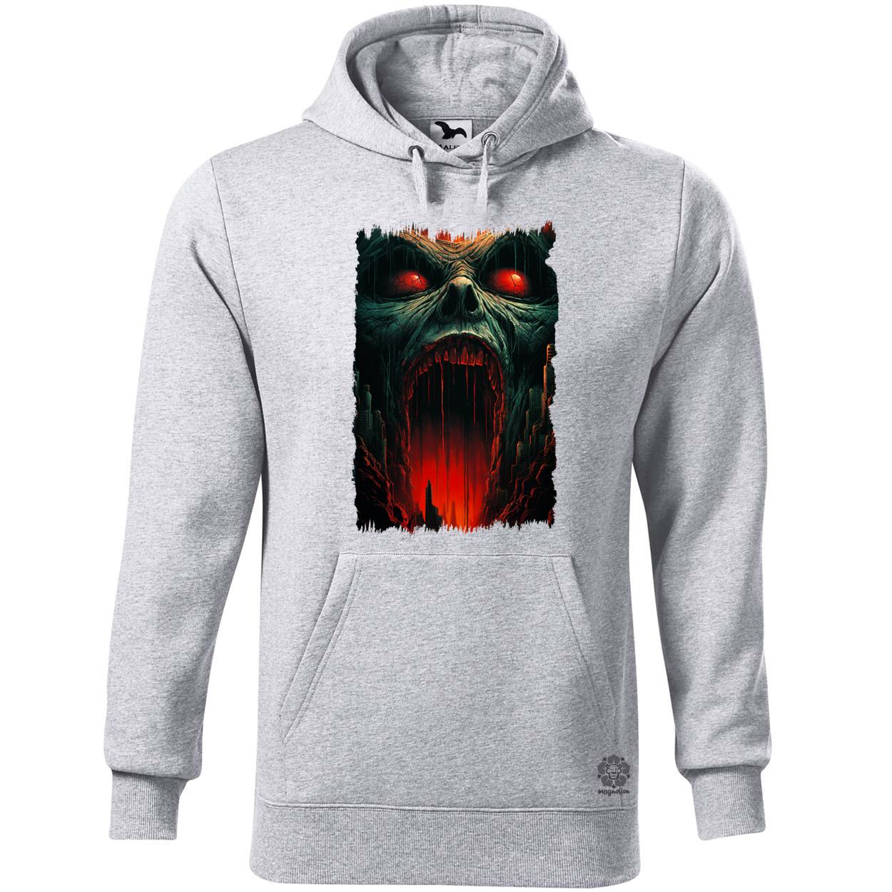 Szürreális üvöltő arc v4 egyedi  pulóver 