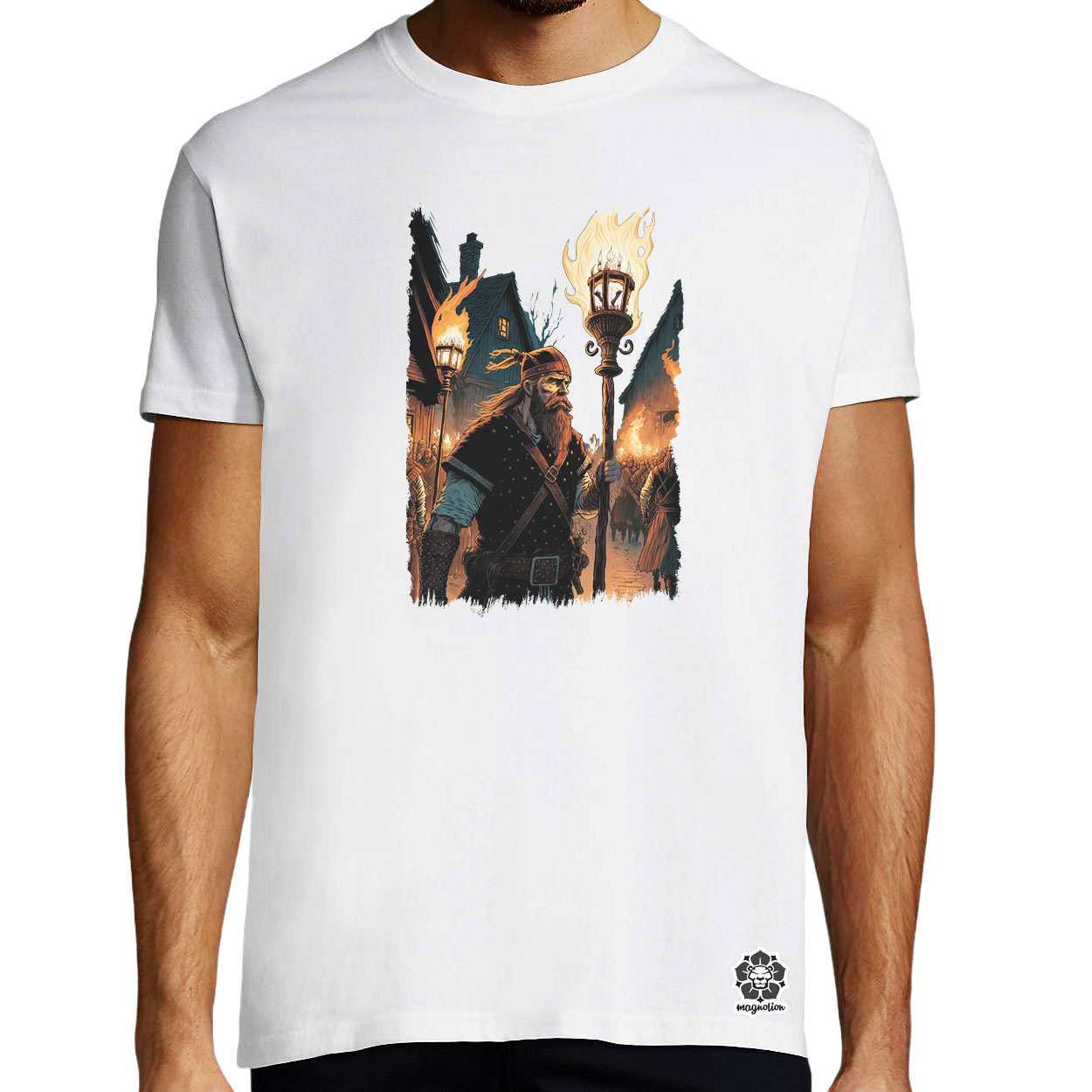 Viking rajtaütés fantasy v2 egyedi póló 