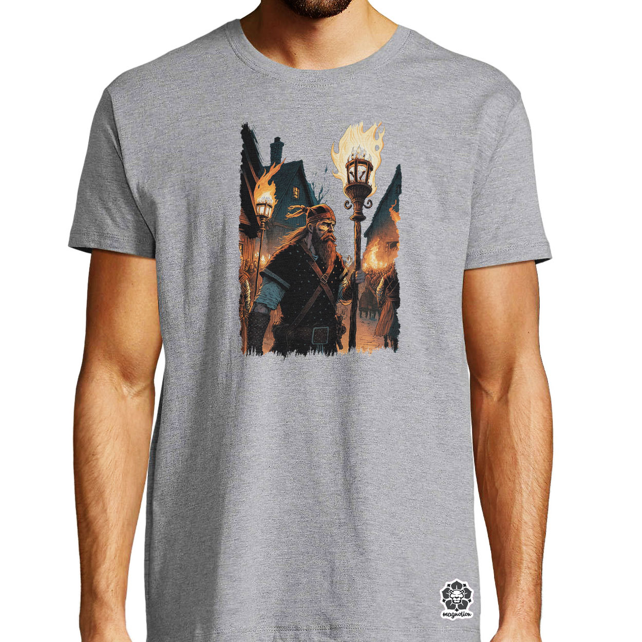 Viking rajtaütés fantasy v2 egyedi póló 