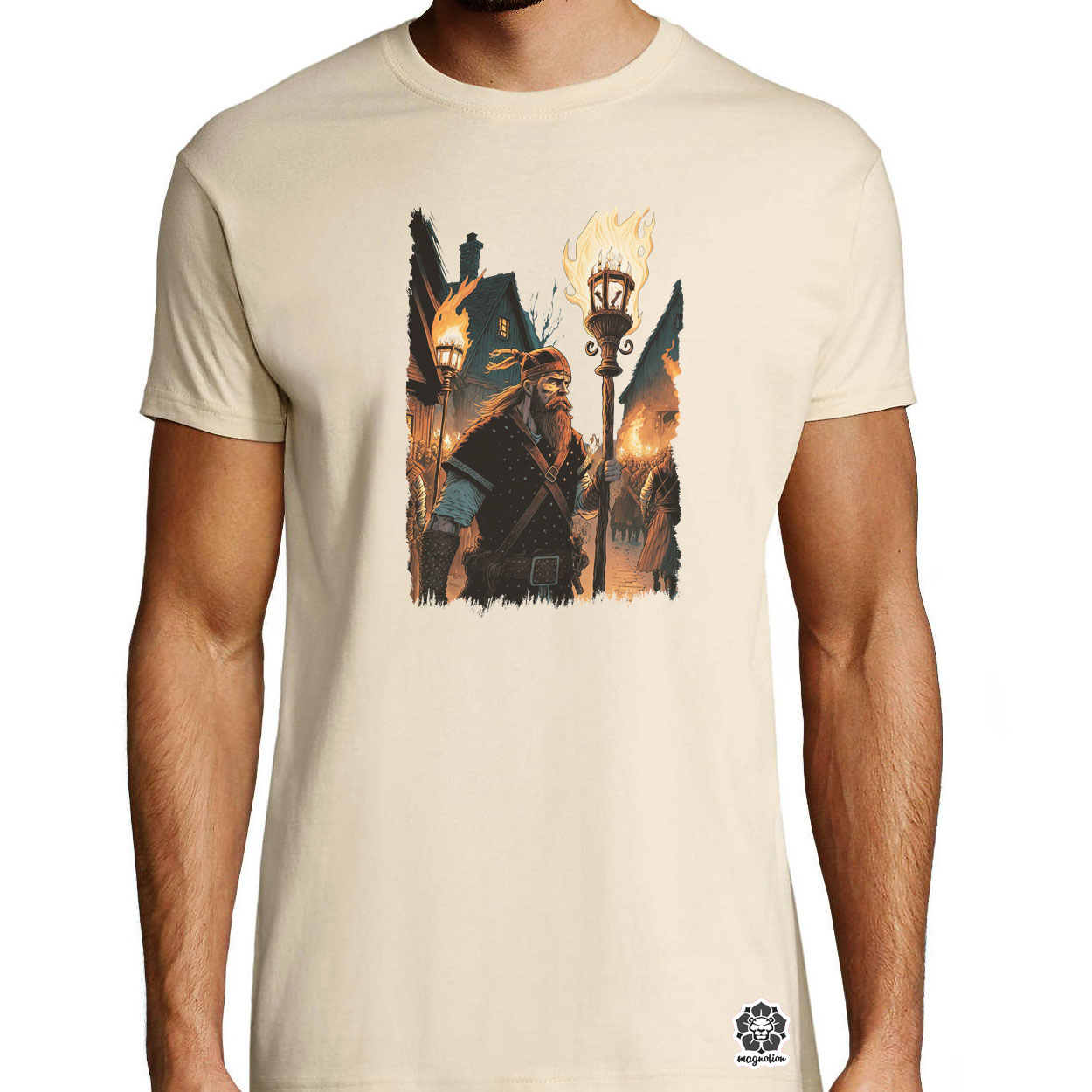 Viking rajtaütés fantasy v2 egyedi póló 