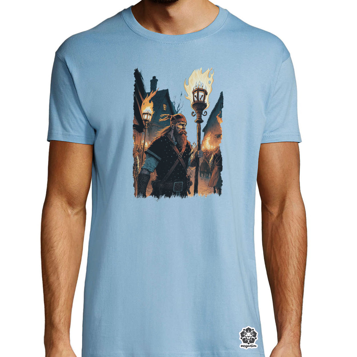 Viking rajtaütés fantasy v2 egyedi póló 