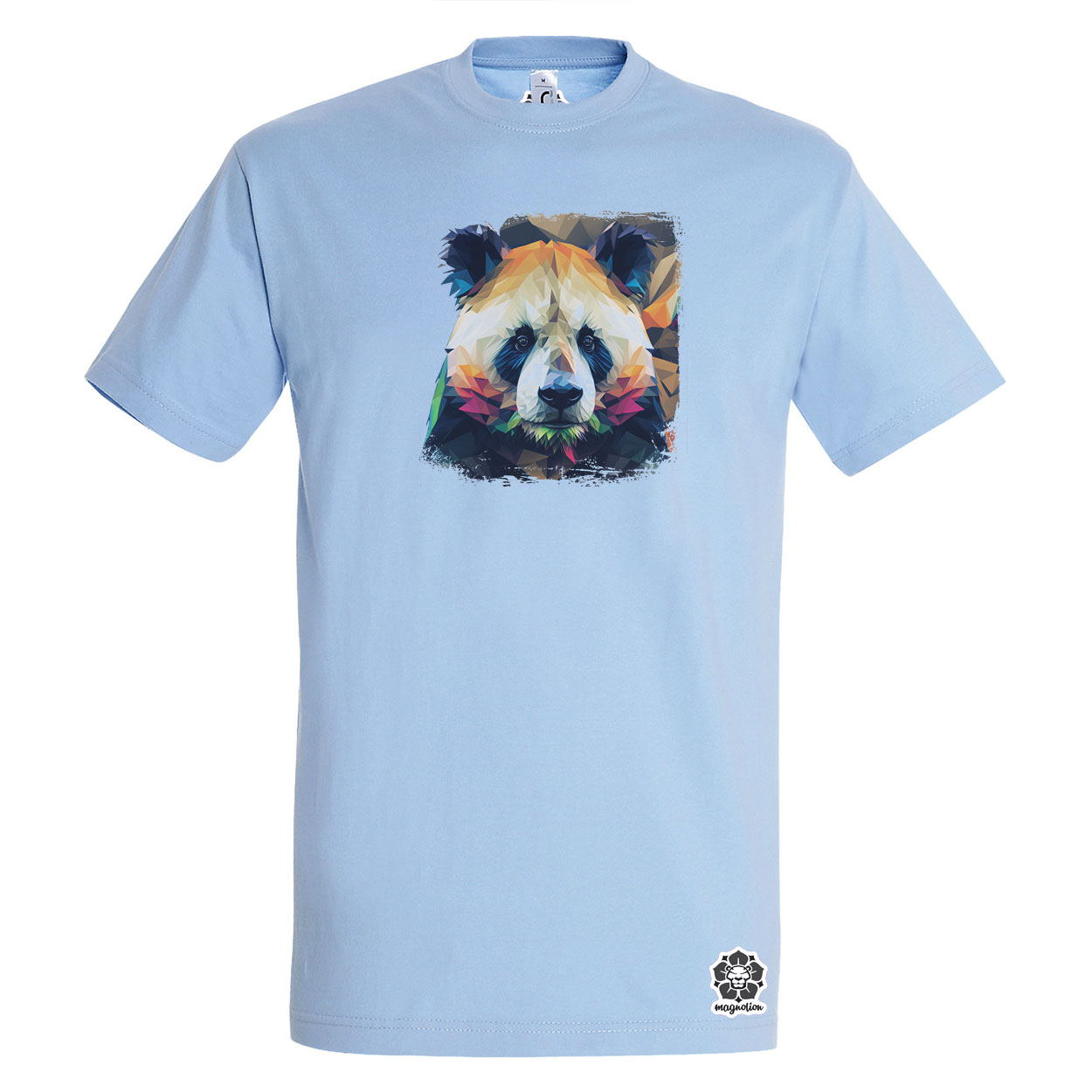 Absztrakt panda portré v2 egyedi póló 