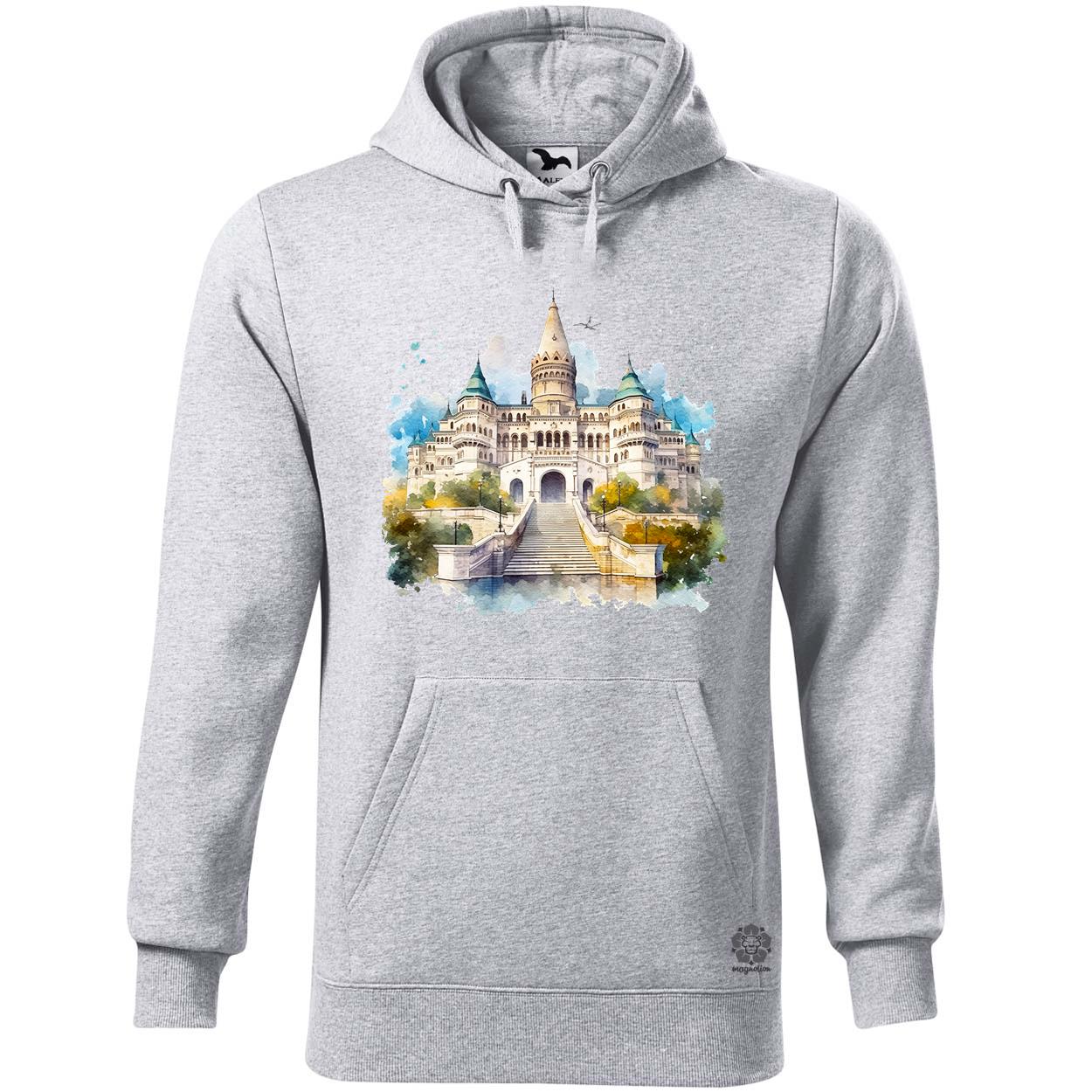 Budapest Budai Vár vízfesték v1 egyedi  pulóver 