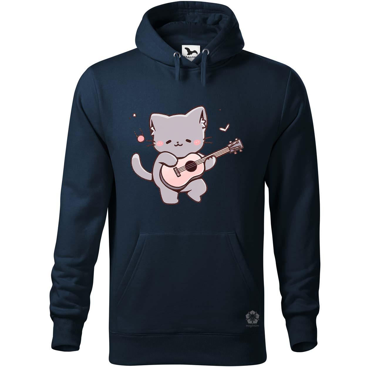 Cica gitározik v1 egyedi  pulóver 