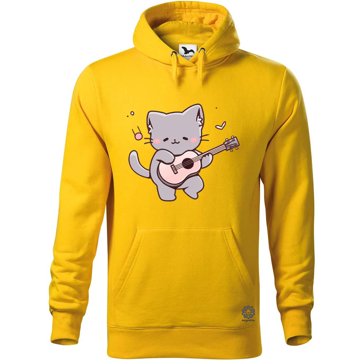 Cica gitározik v1 egyedi  pulóver 