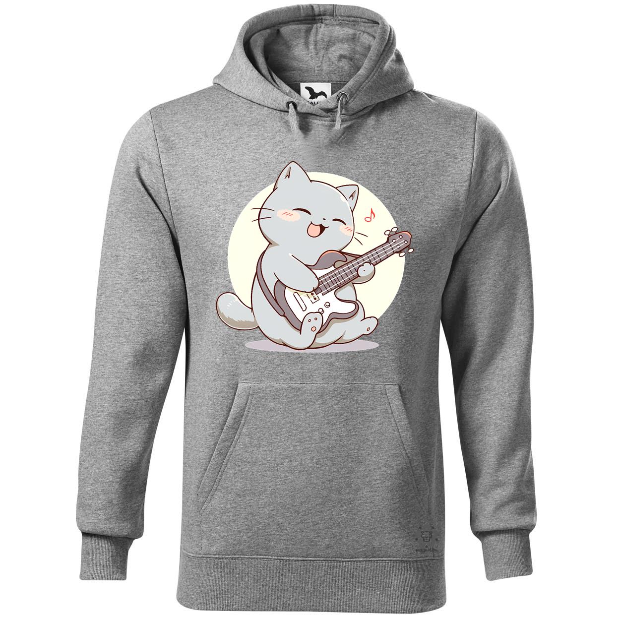 Cica gitározik v3 egyedi  pulóver 
