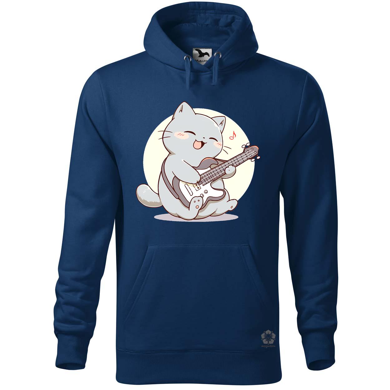 Cica gitározik v3 egyedi  pulóver 